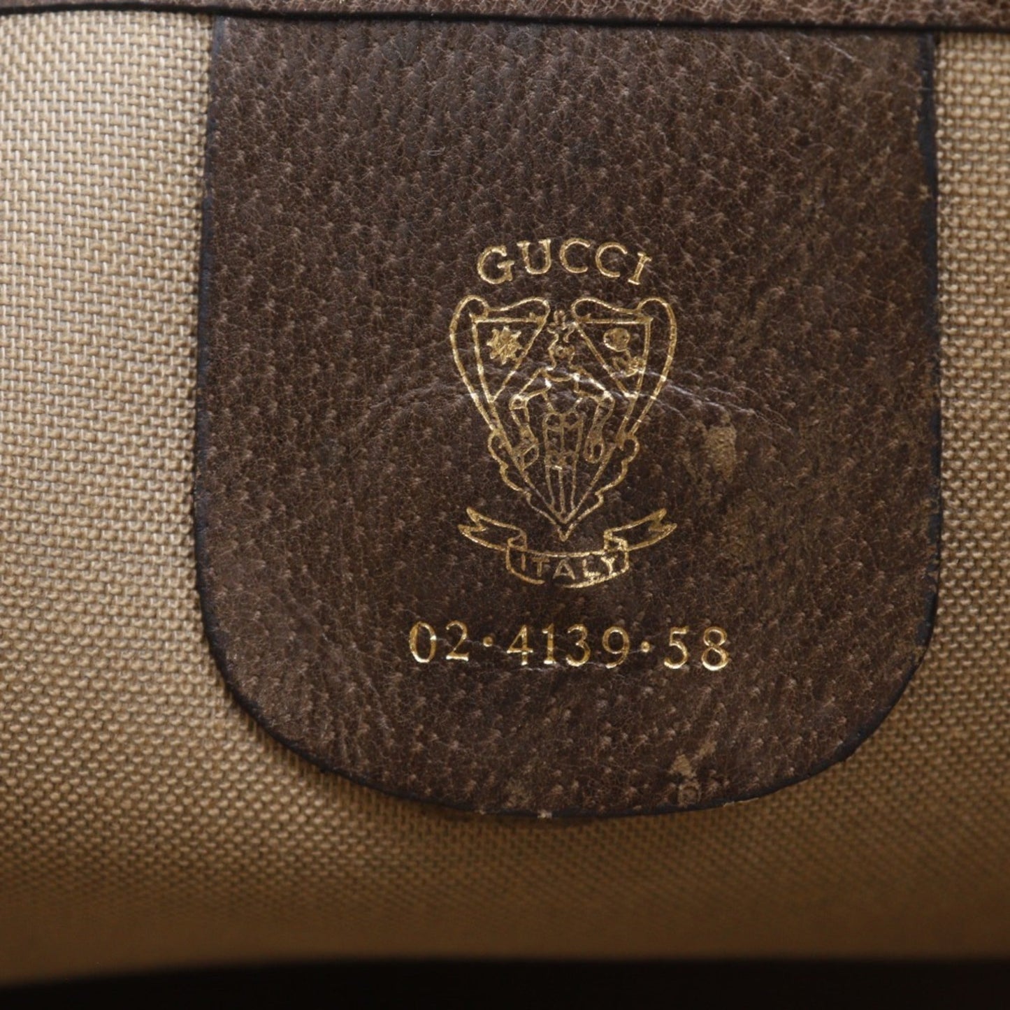 Gucci Sherry Line Brown Pvc Handbag ( )