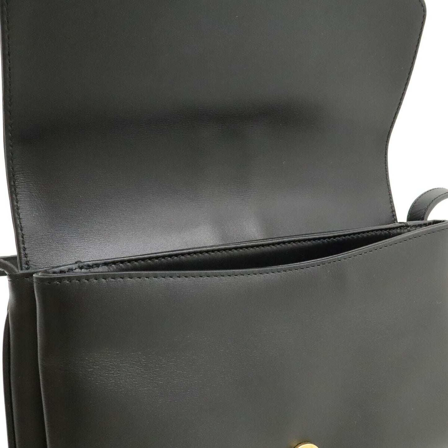 Gucci Gg Marmont Black Leather Pochette Shoulder Bag ( )