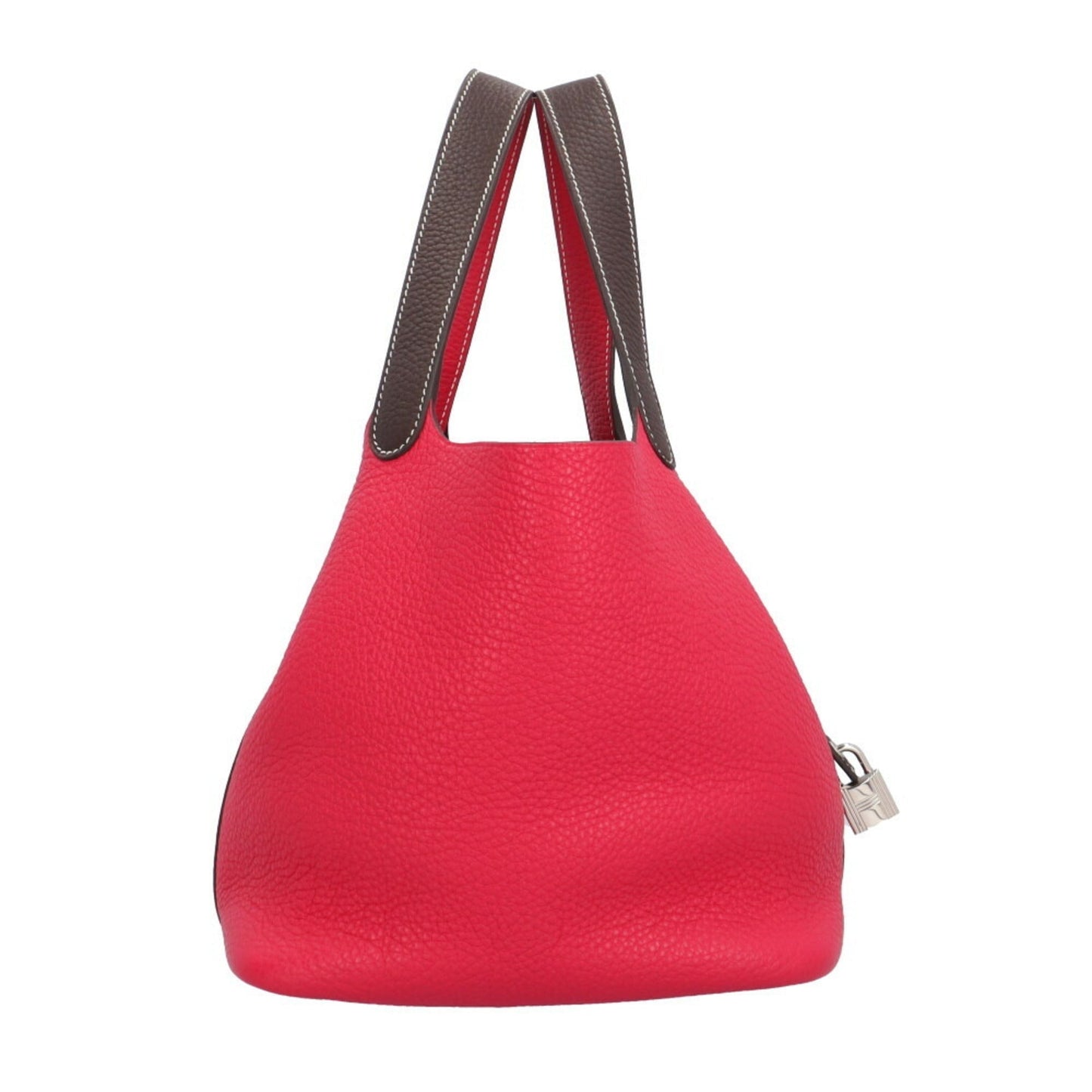 Hermes Red Color Leather Handbag ( )