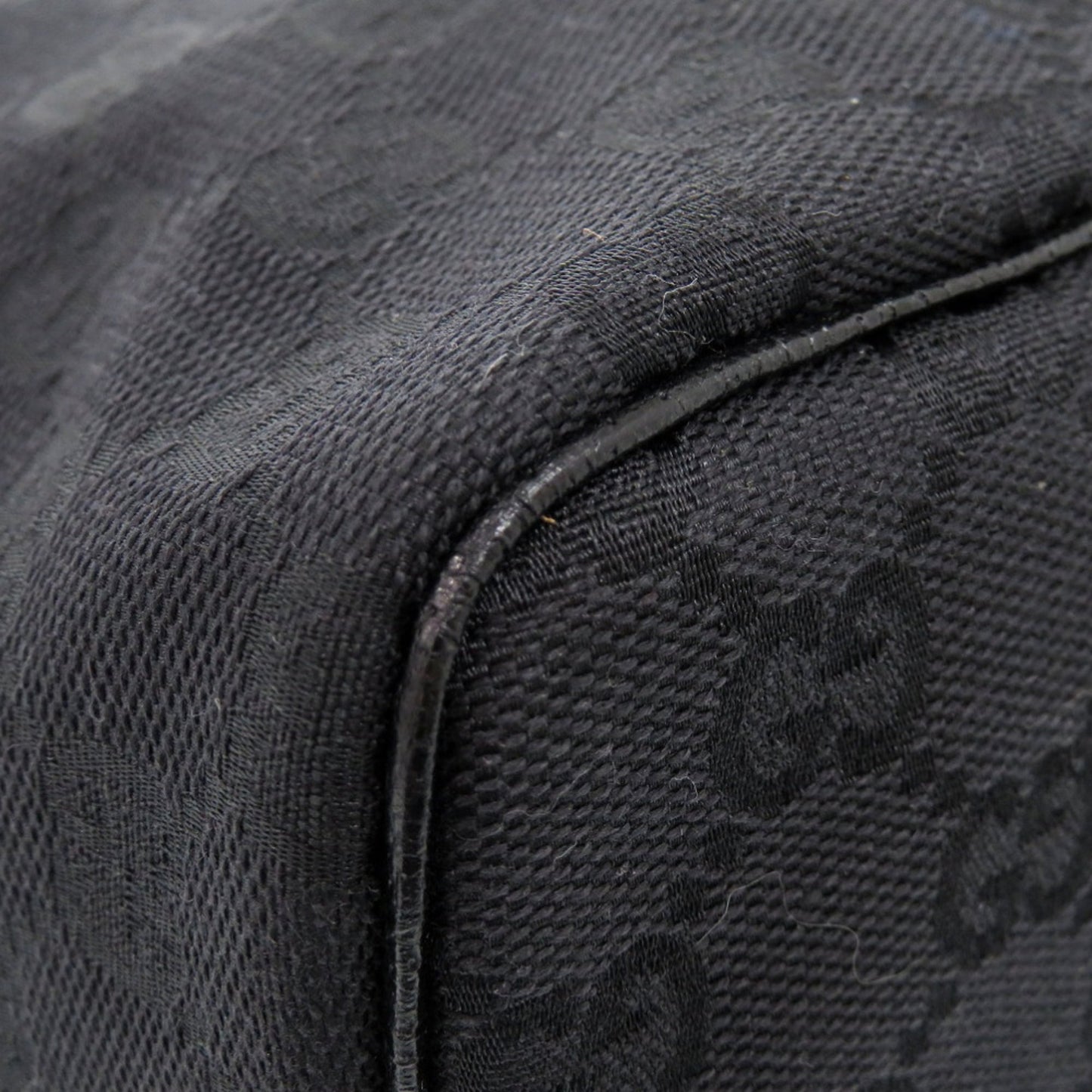 Gucci Black Gg Canvas Pouch Vanity Bag ( )