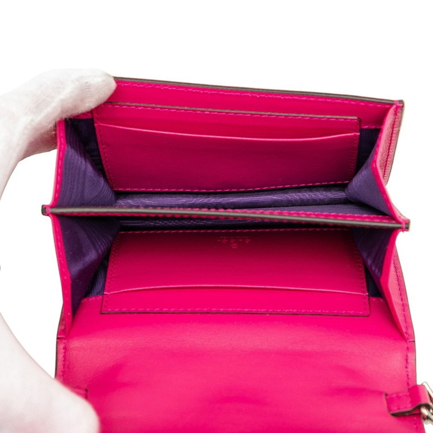 Gucci Pink Nylon Leather Handbag Shoulder Bag ( )