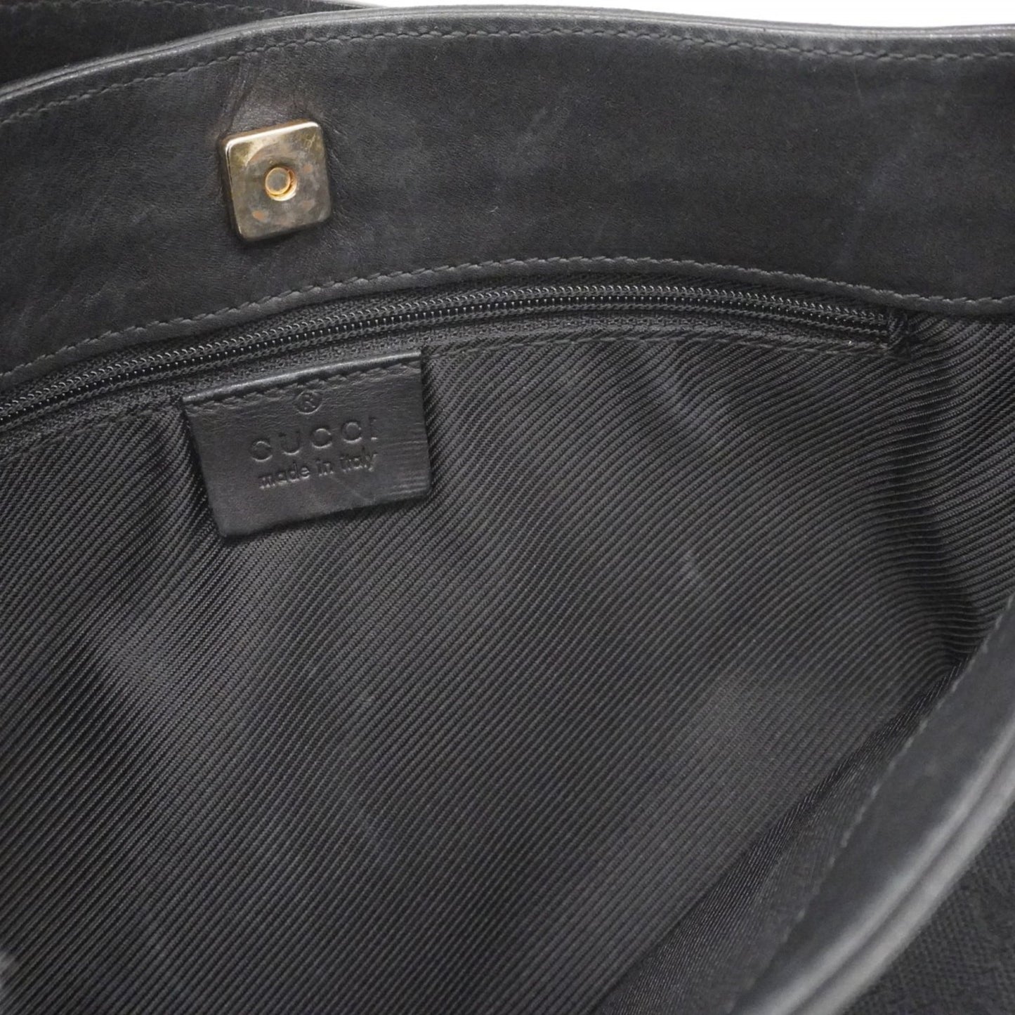 Gucci Black Canvas Shoulder Bag ( )