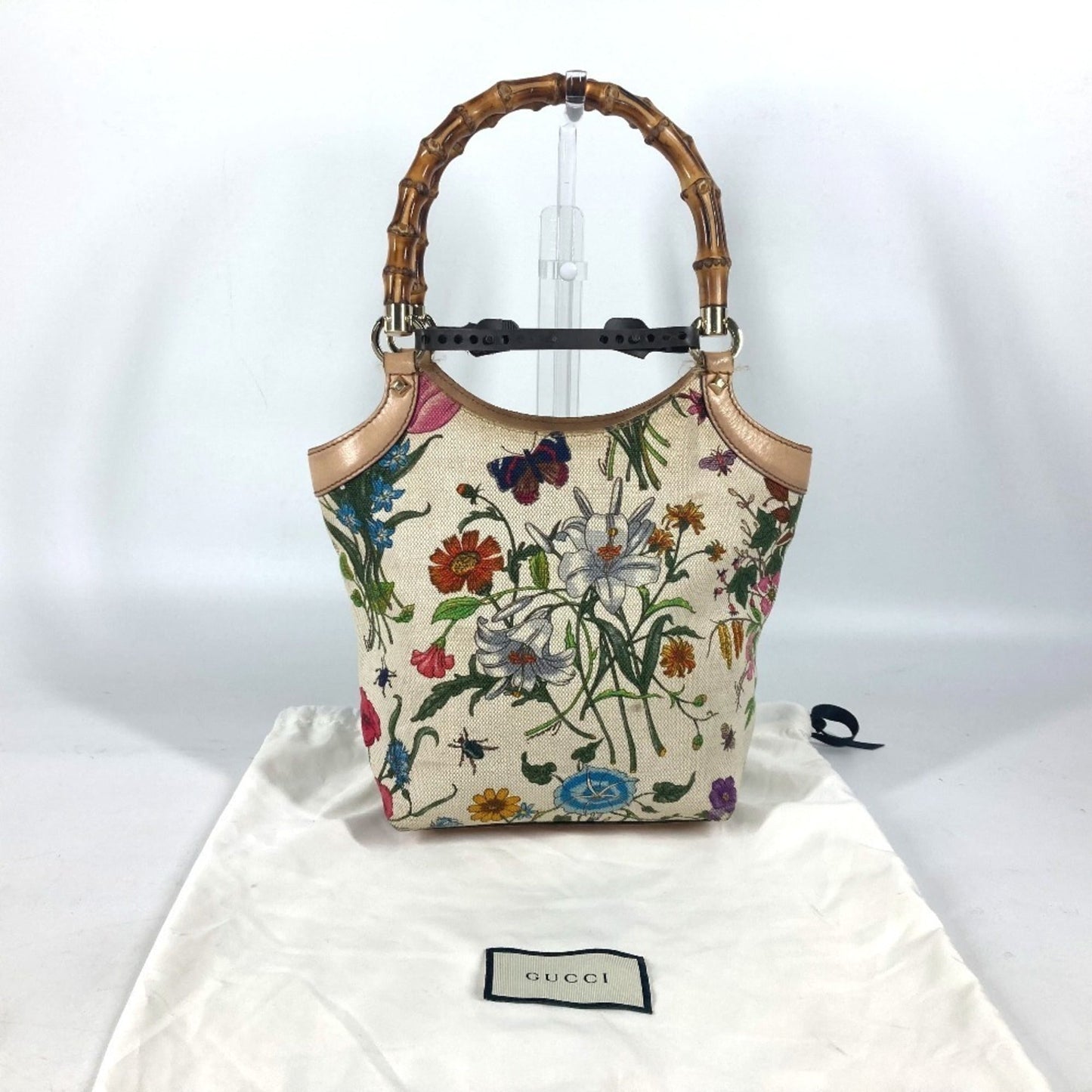 Gucci Multi-Color Canvas Handbag Tote Bag ( )
