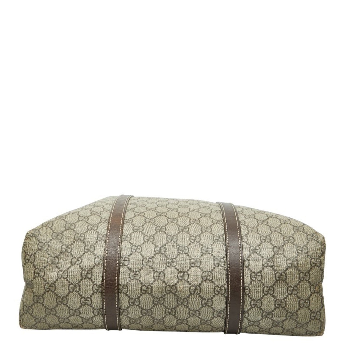 Gucci Beige Brown Pvc Leather Tote Bag ( )