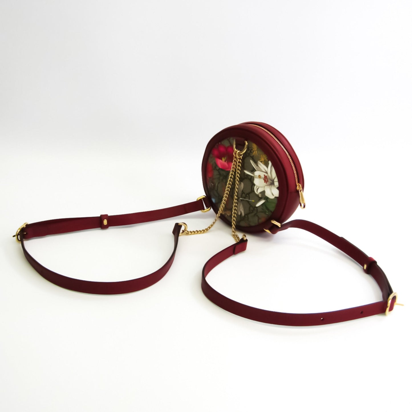 Gucci Ophidia Leather Canvas Backpack Style 2