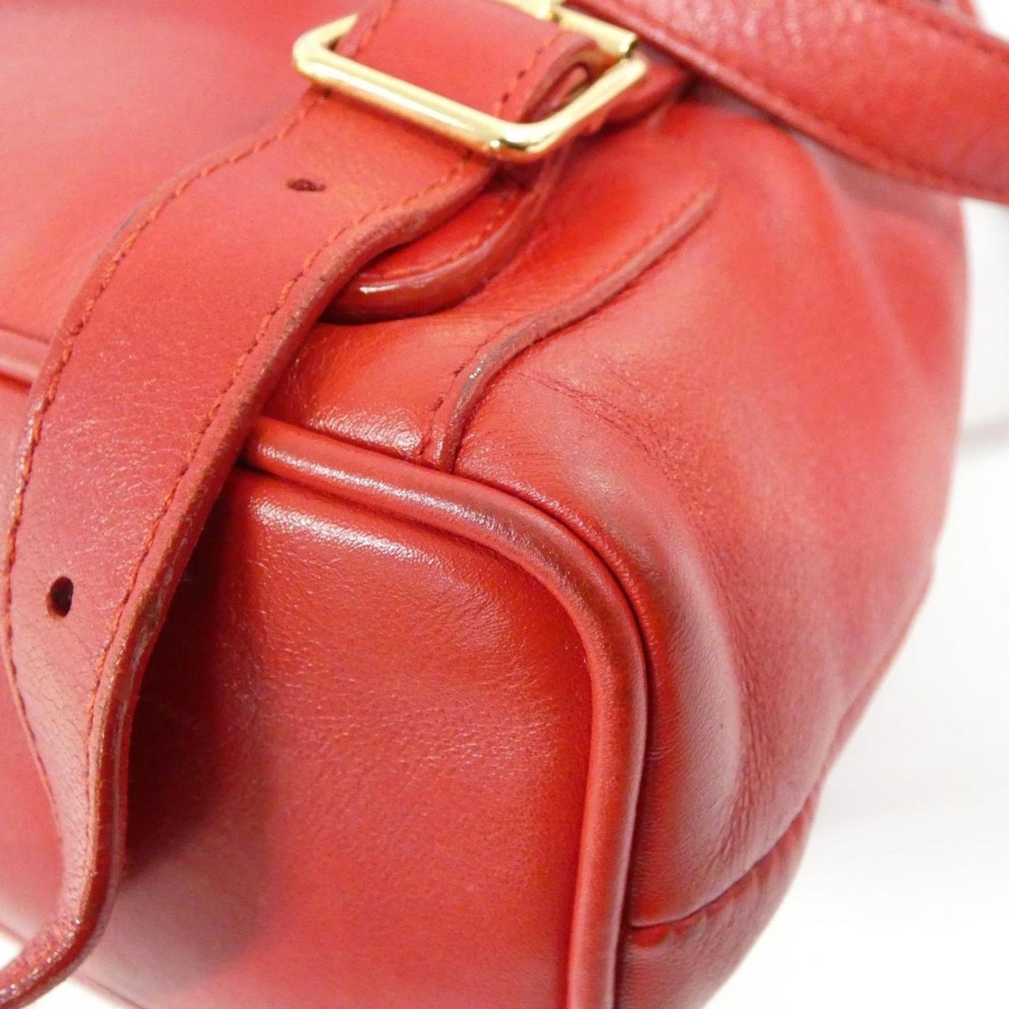 Gucci Red Color Leather Backpack ( )
