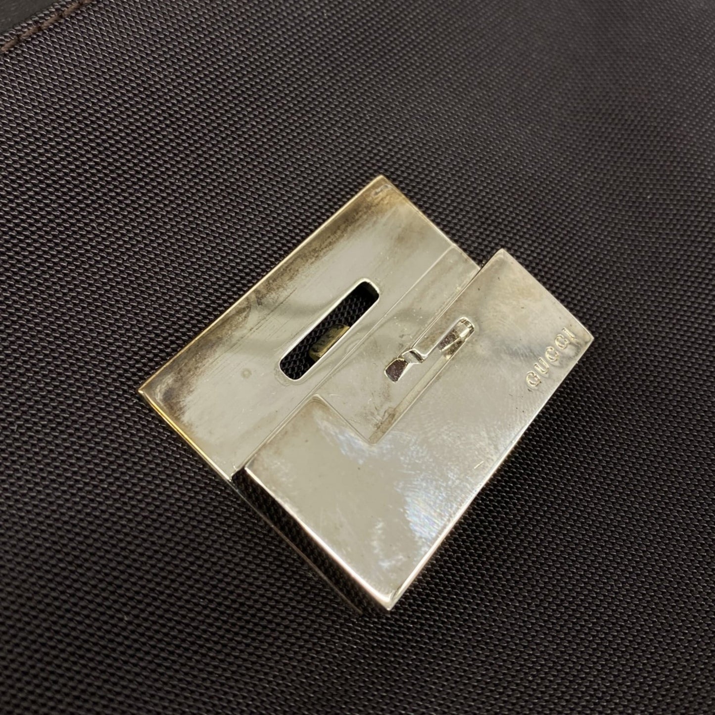 Gucci Brown Nylon Shoulder Bag ( )