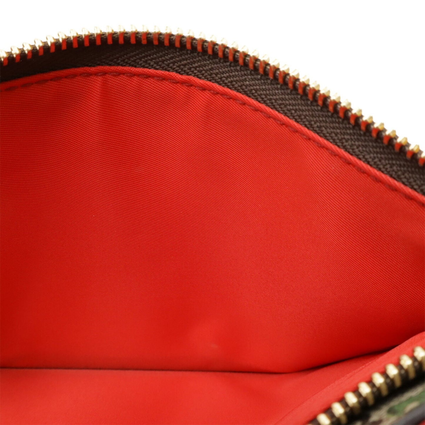 Gucci Beige Multi-Color Red Color Gg Supreme Canvas Leather Shoulder Bag ( )