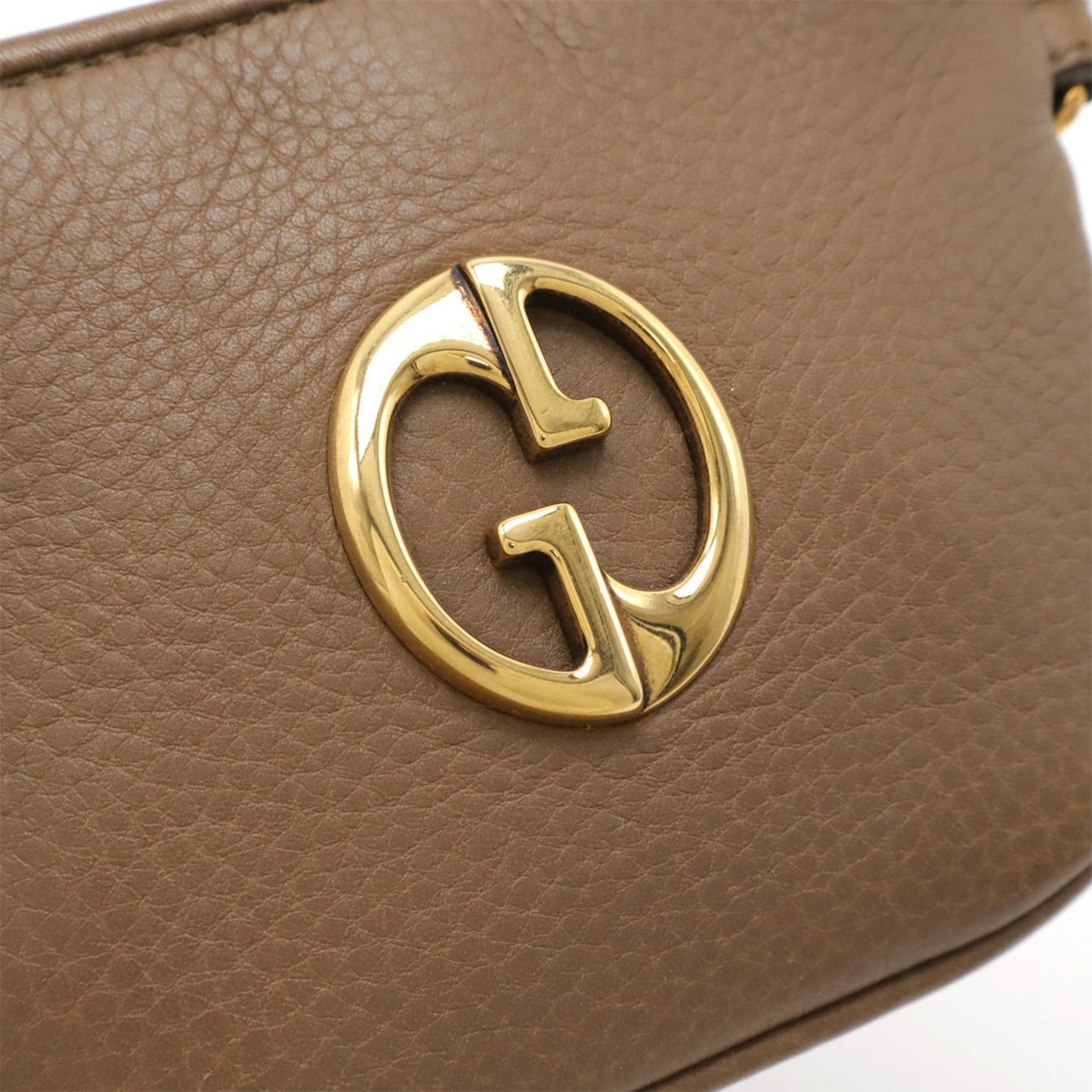 Gucci Beige Leather Coin Purse/Coin Case ( )