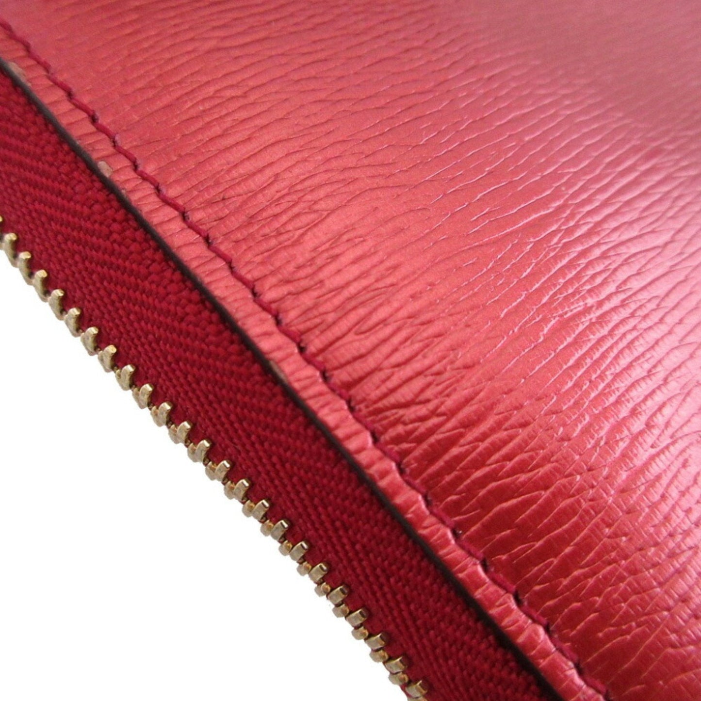 Gucci Red Color Leather Long Wallet (Bi-Fold) ( )