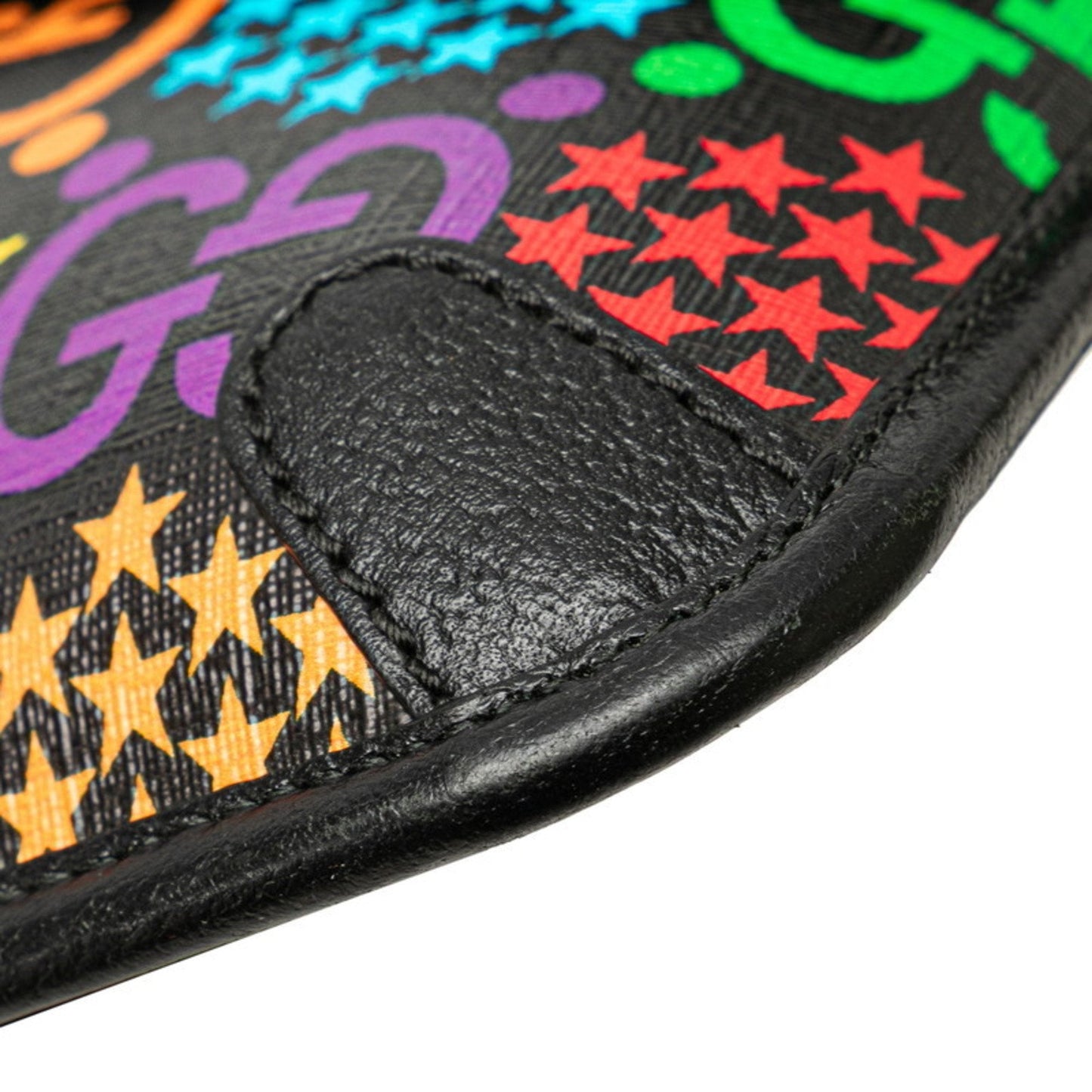 Gucci Black Multi-Color Leather Sling Bag ( )
