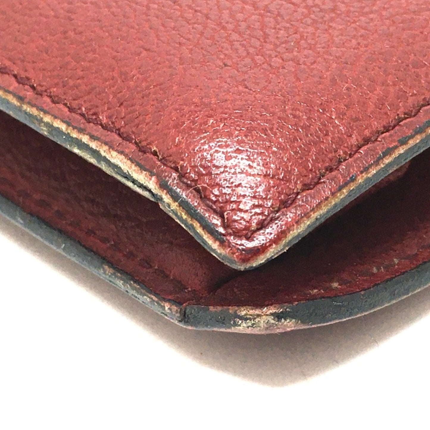 Christian Dior Red Color Leather Shoulder Bag ()