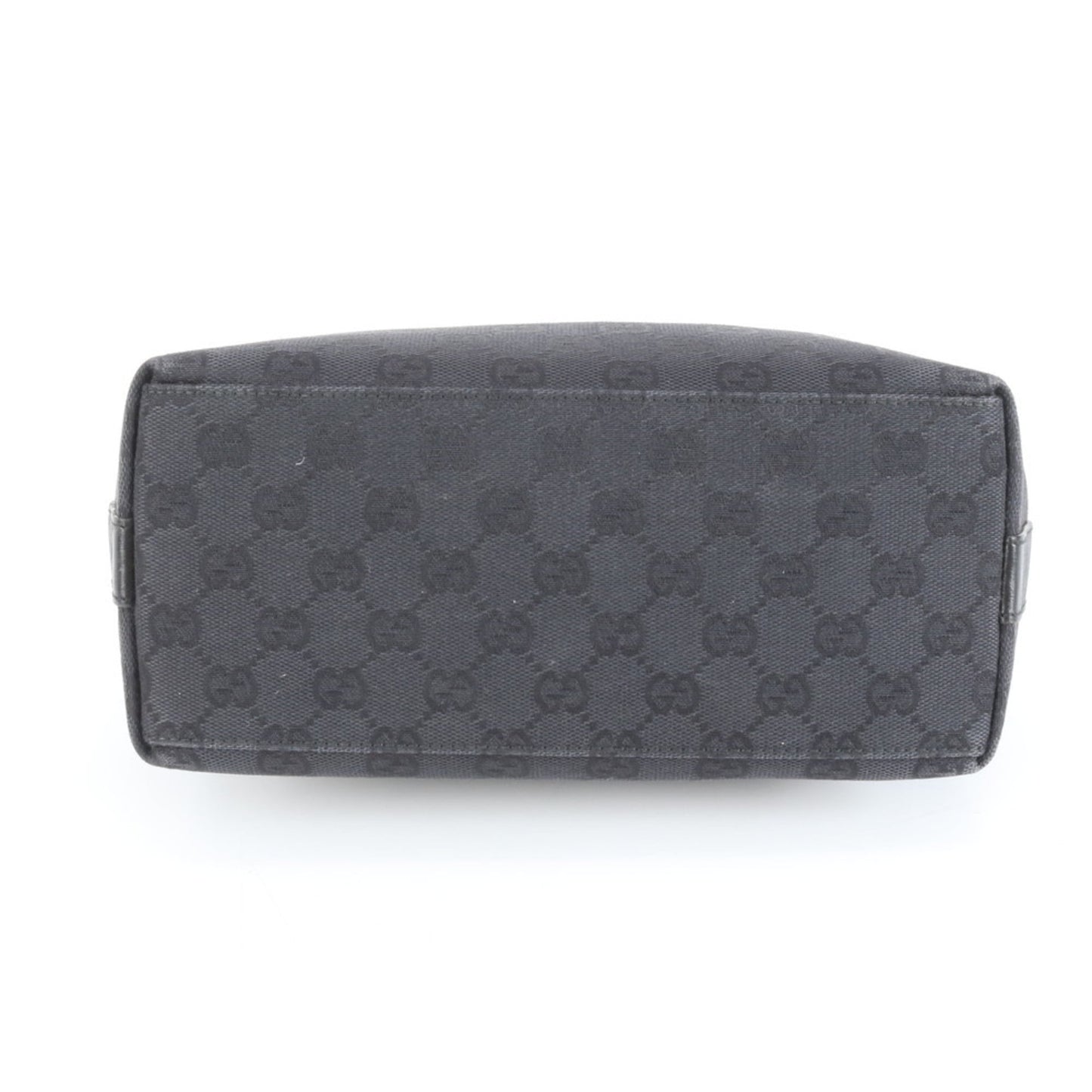 Gucci Black Leather Canvas Shoulder Bag ( )