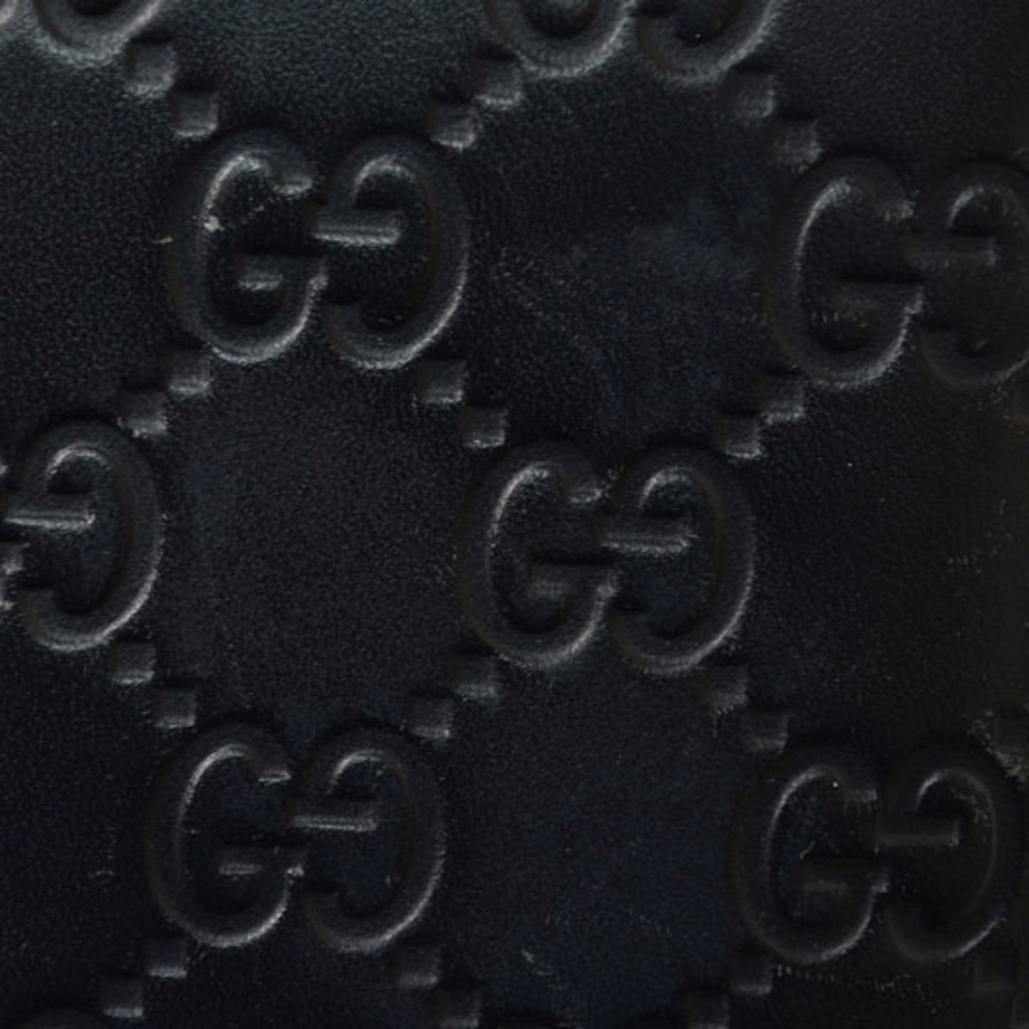 Gucci Dark Navy Red Color Leather Long Wallet (Bi-Fold) ( )