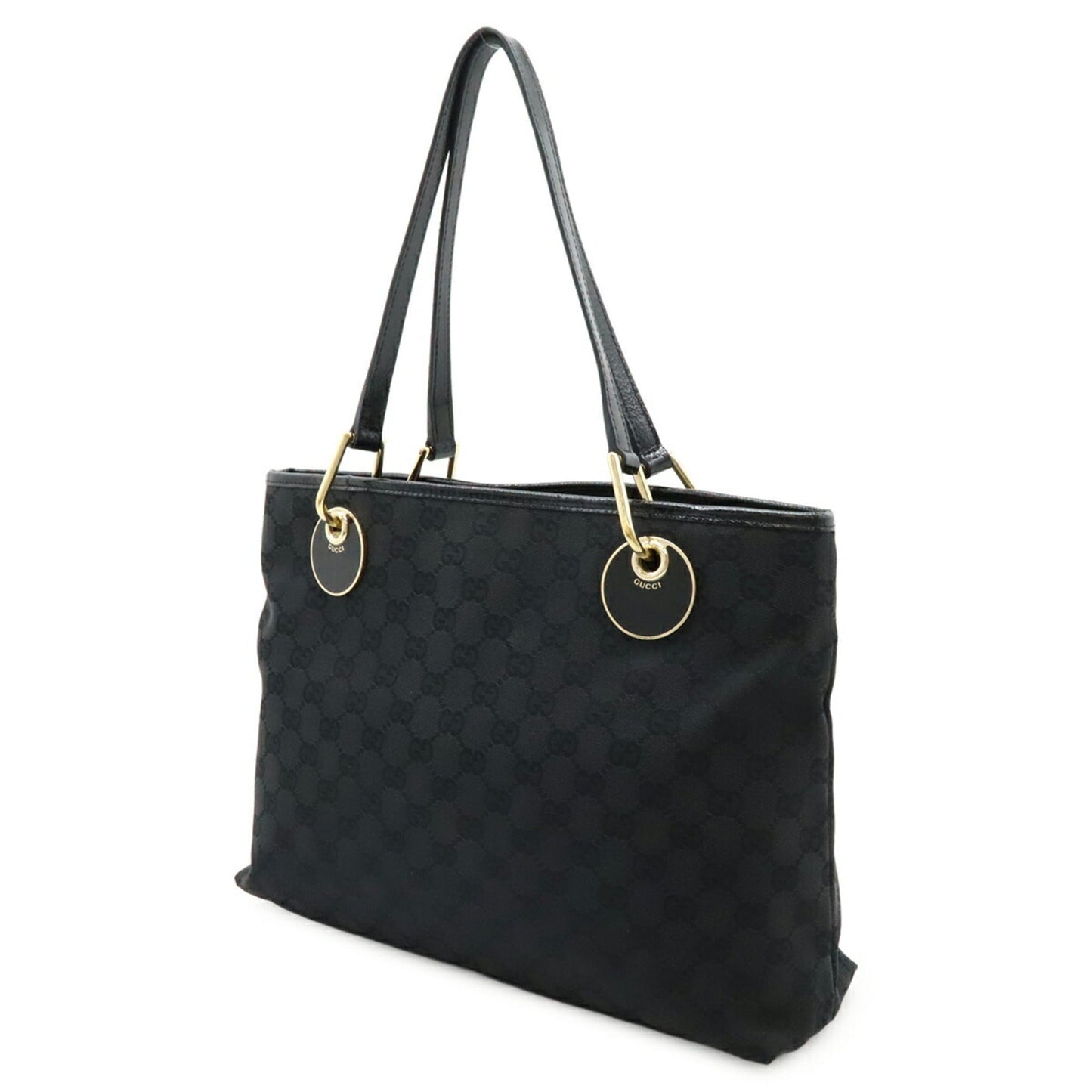 Gucci Gg Canvas Black White Gg Canvas Shoulder Bag Tote Bag ( )