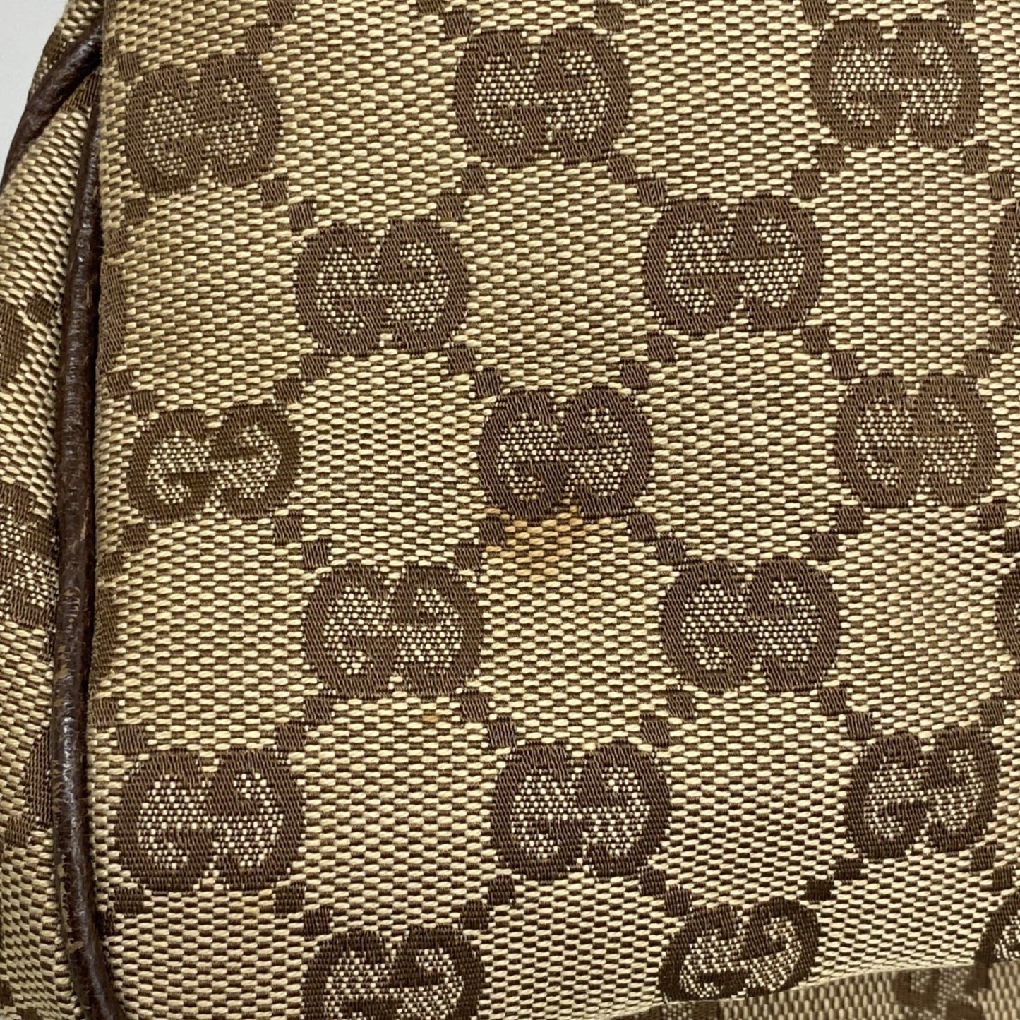 Gucci Brown Canvas Tote Bag ( )