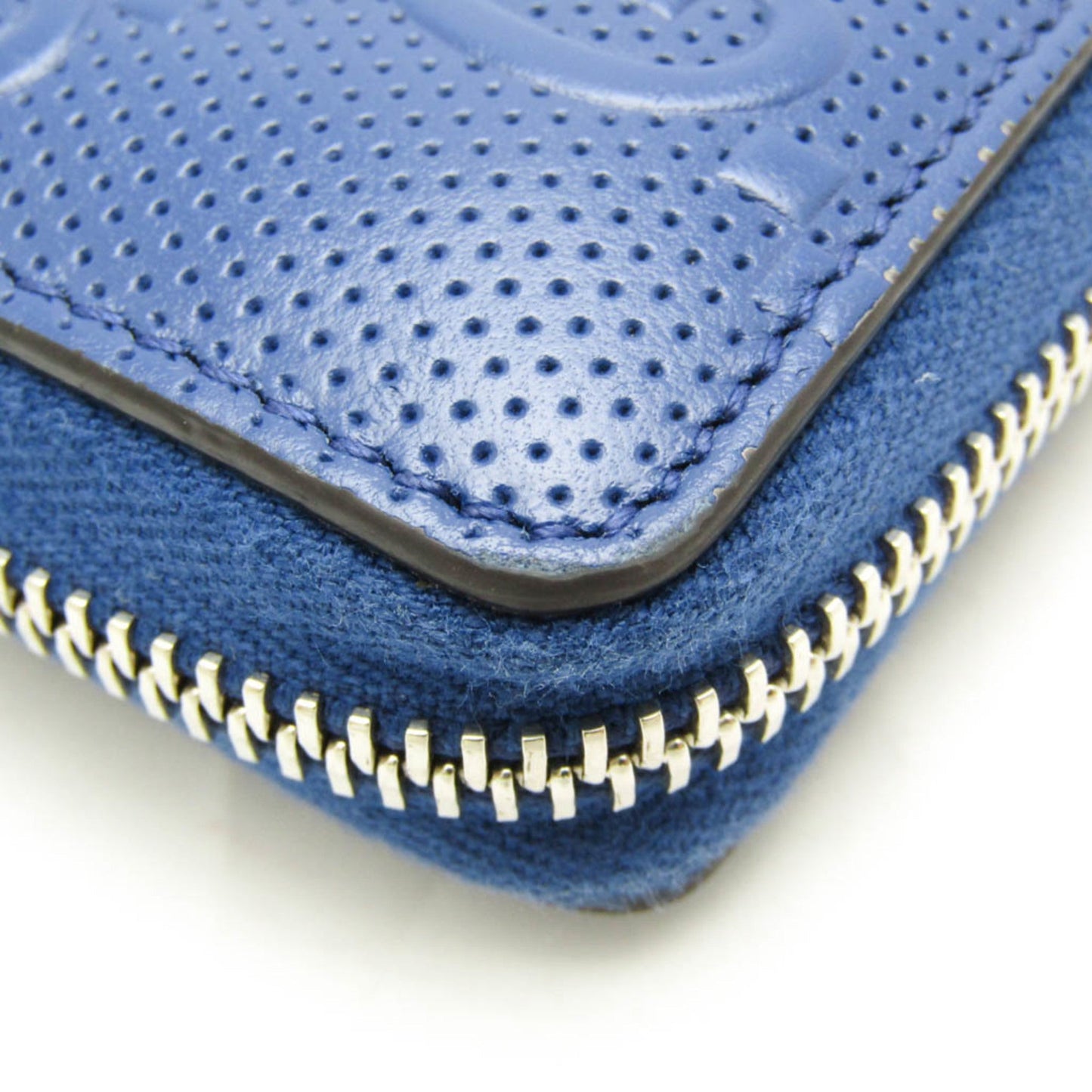 Gucci Navy Leather Long Wallet (Bi-Fold) ( )
