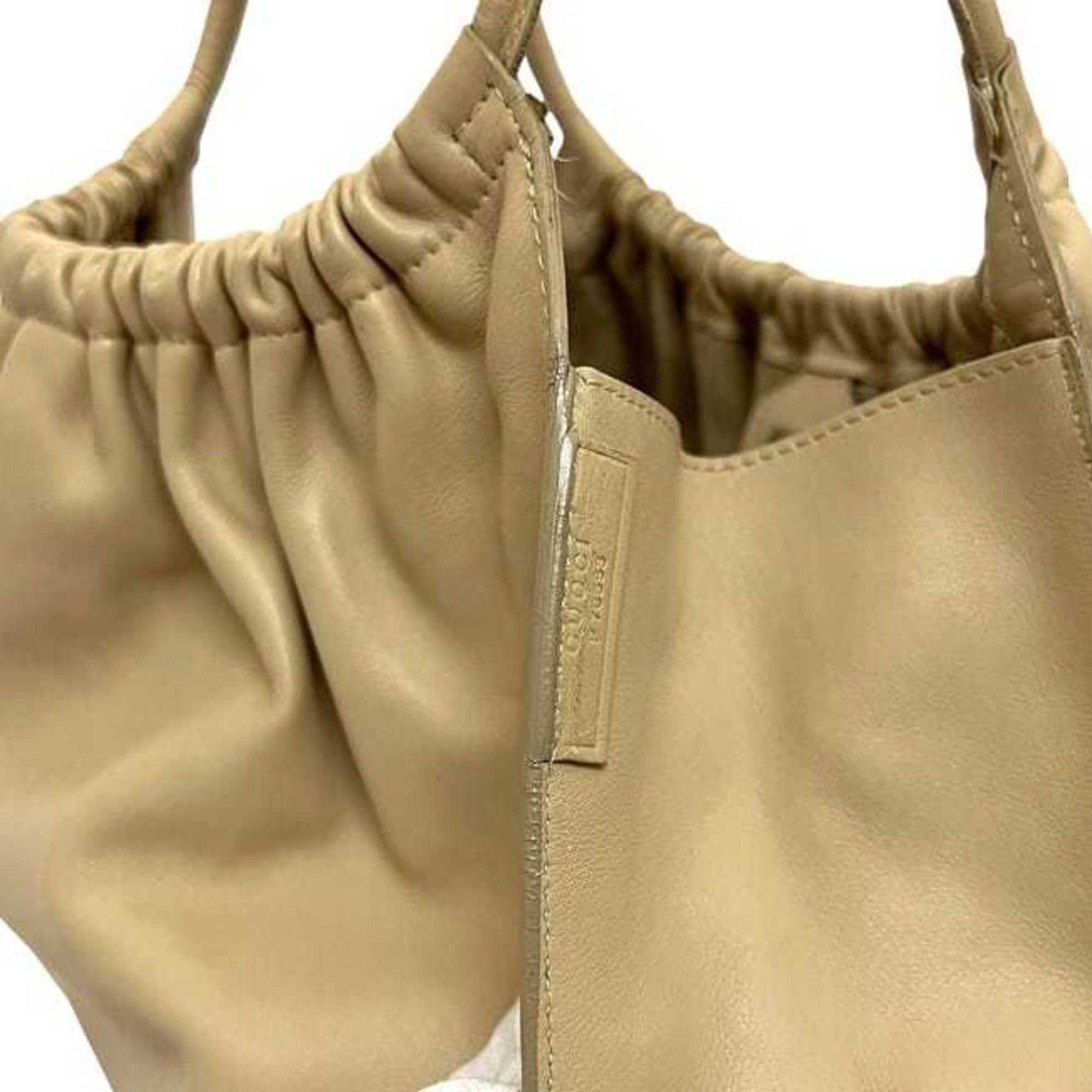 Gucci Beige Leather Tote Bag ( )