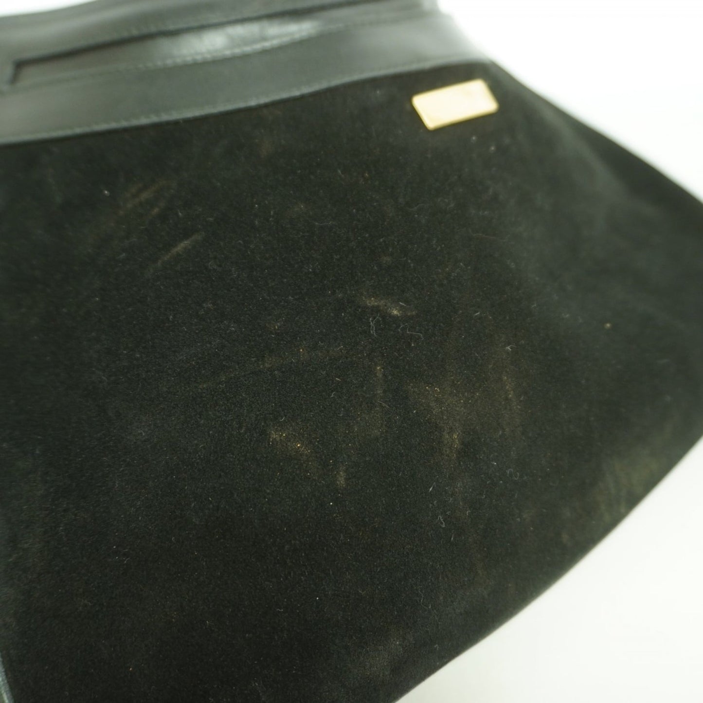Gucci Black Suede Shoulder Bag ( )