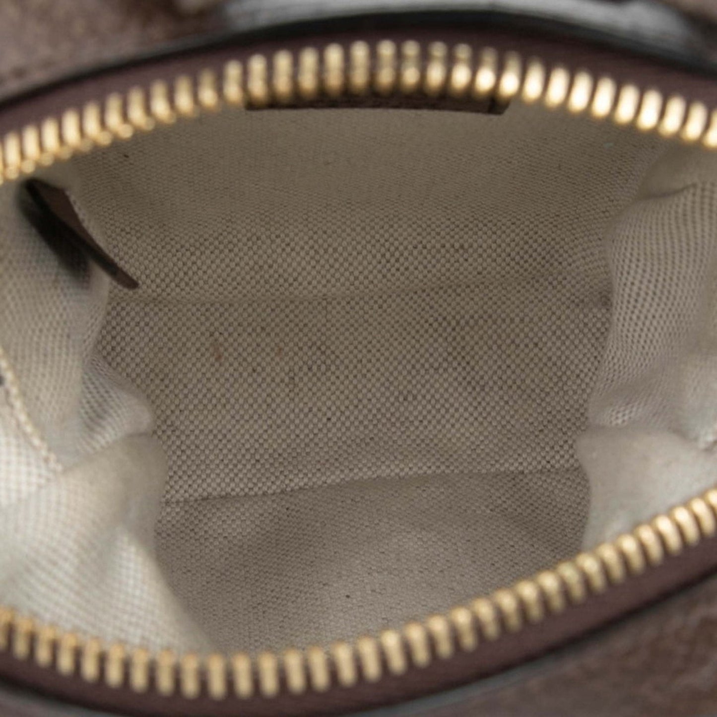 Gucci Beige Brown Canvas Leather Handbag Shoulder Bag ( )