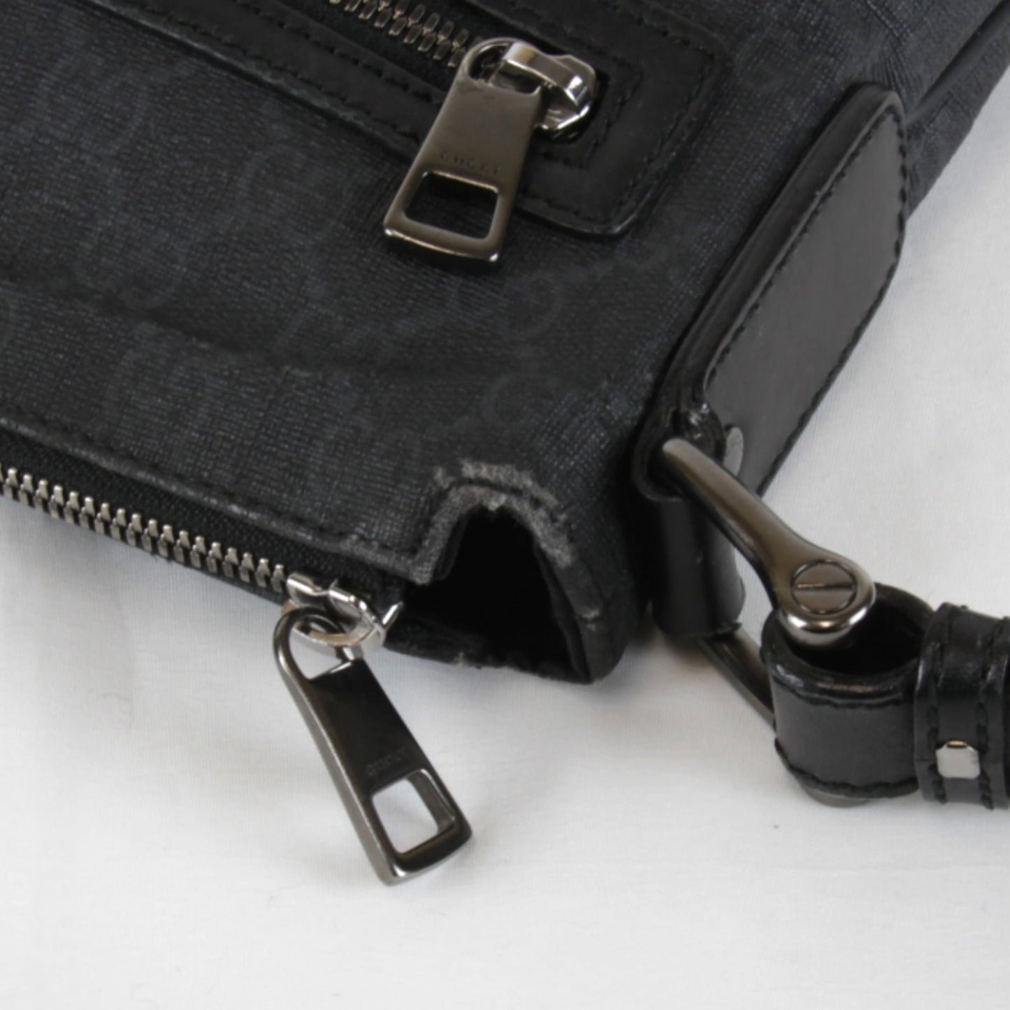 Gucci Black Pvc Shoulder Bag ( )