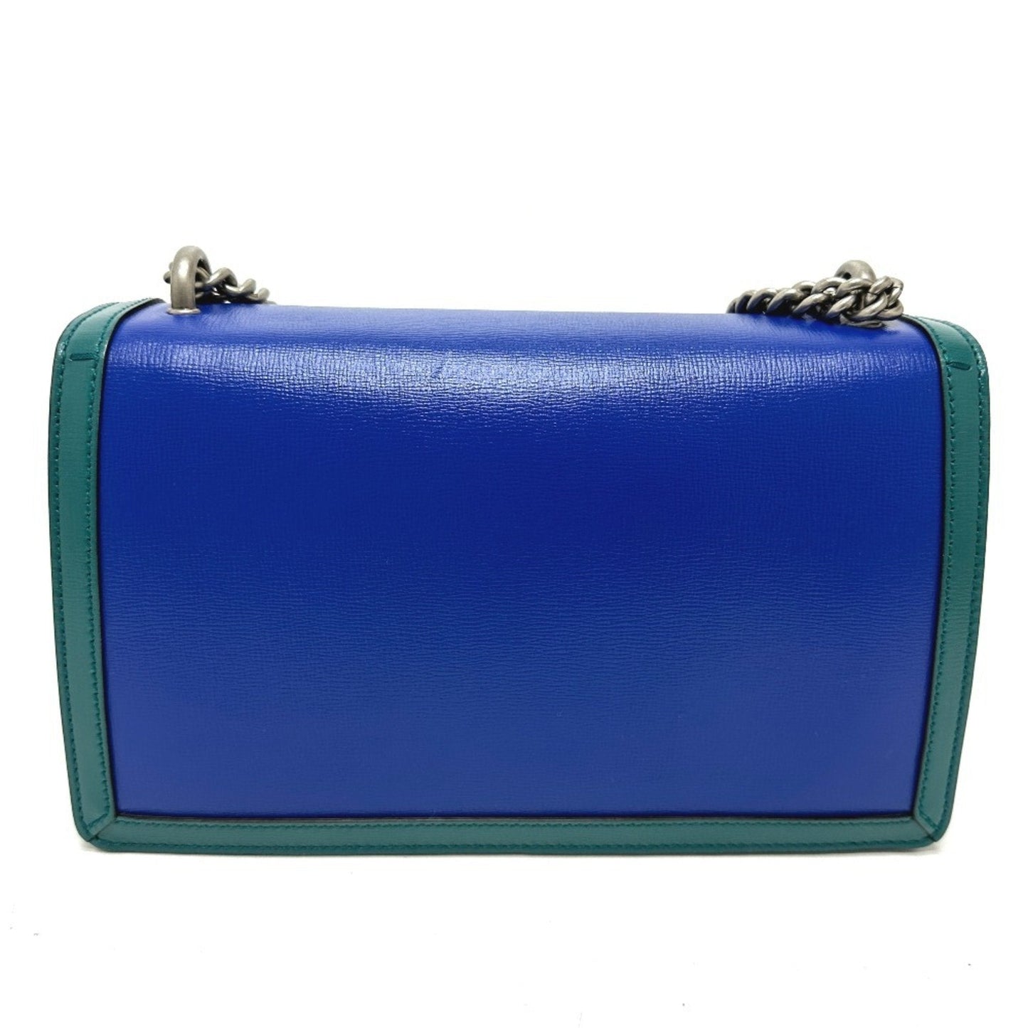 Gucci Blue Green Leather Shoulder Bag ( )