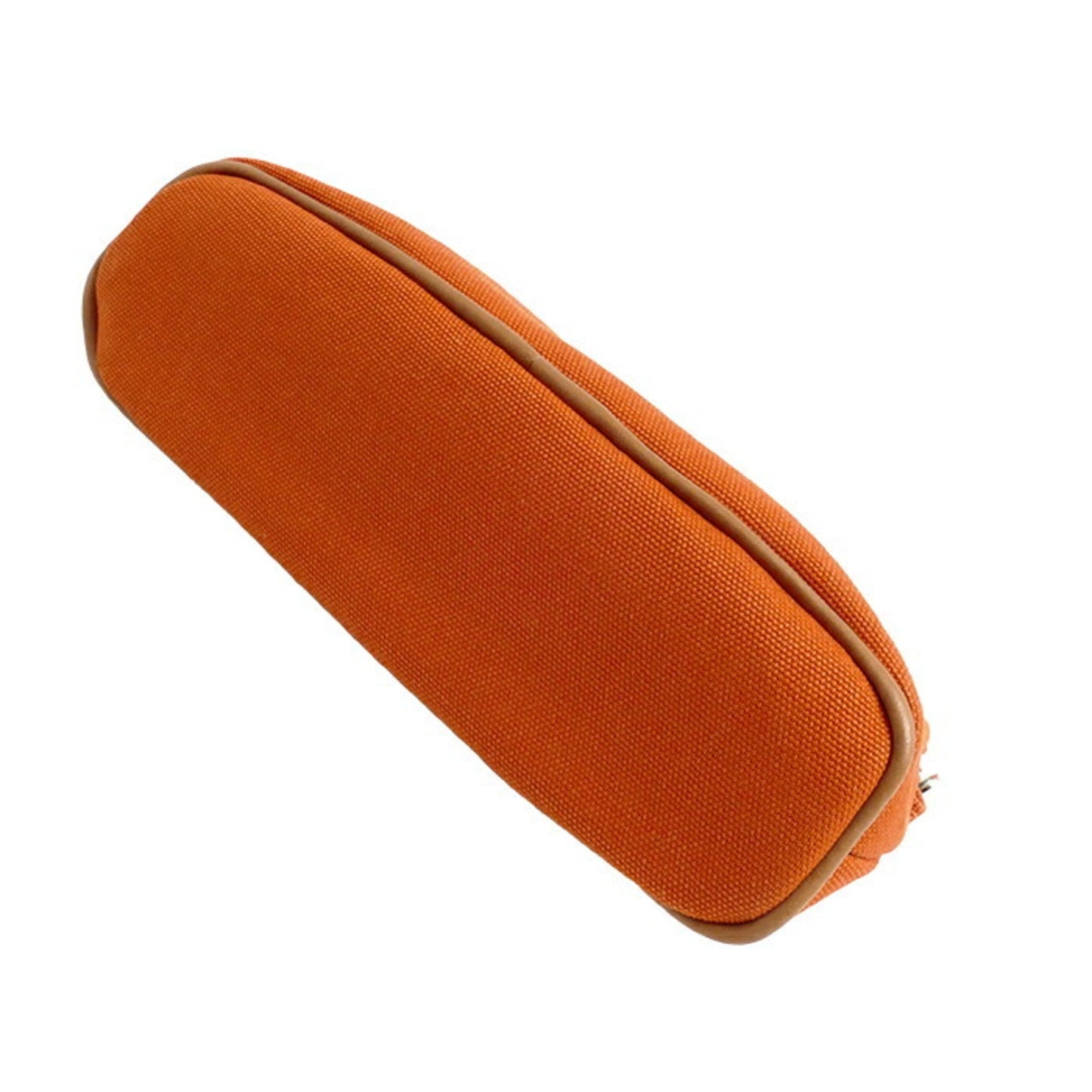 Hermes Orange Canvas Pouch ( )