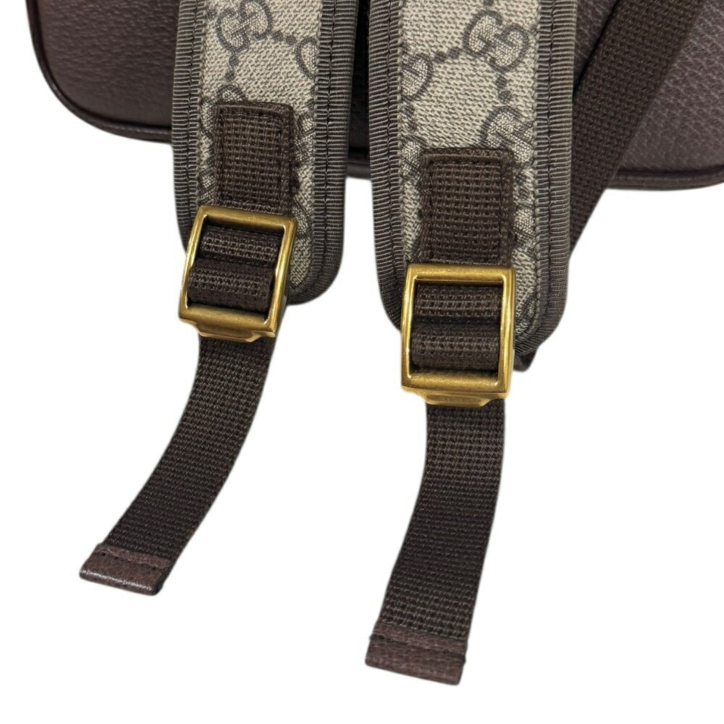 Gucci Beige Brown Gg Supreme Canvas Backpack ( )