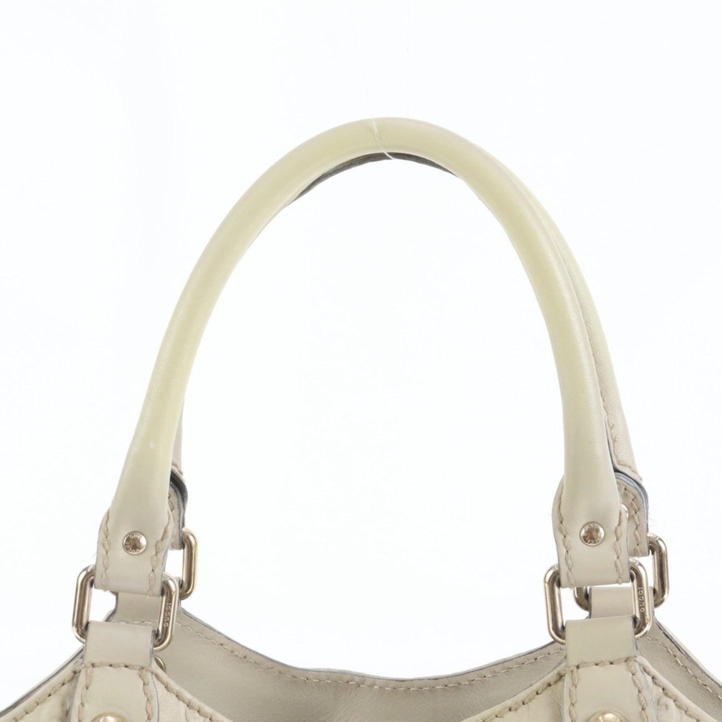 Gucci Beige Leather Tote Bag ( )