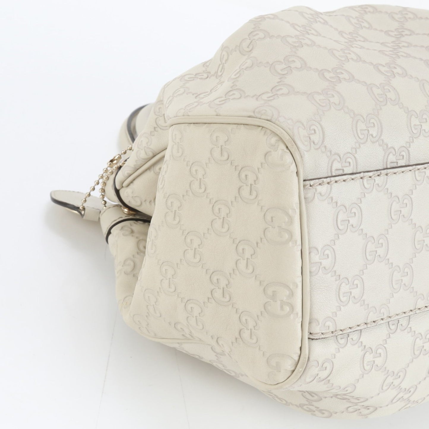 Gucci Ivory Leather Tote Bag ( )