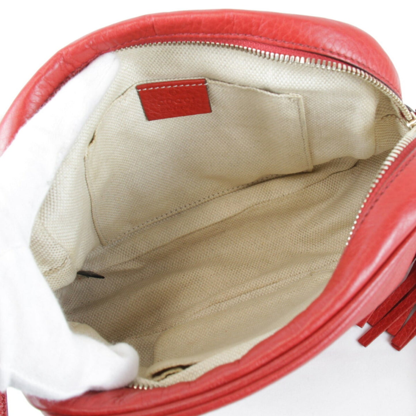 Gucci Red Color Leather Shoulder Bag ( )