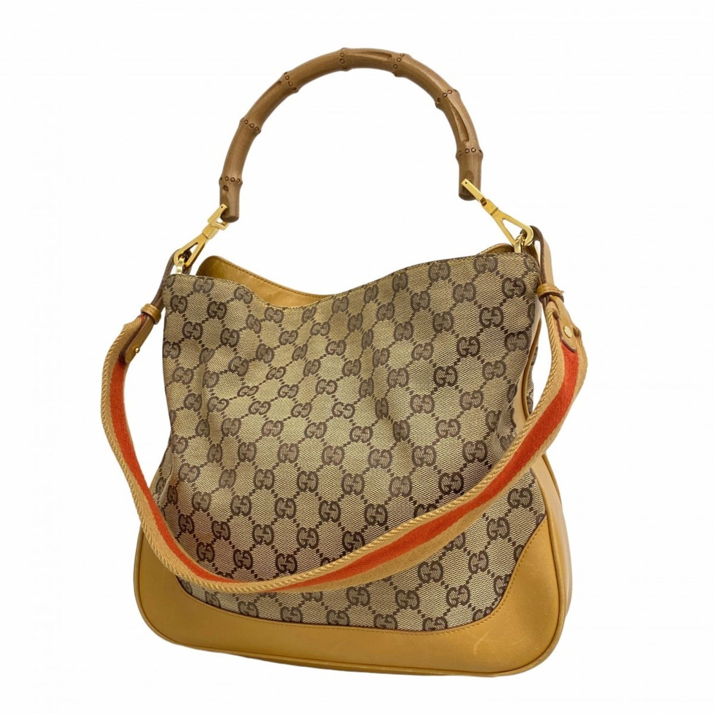 Gucci Brown Canvas Handbag ( )