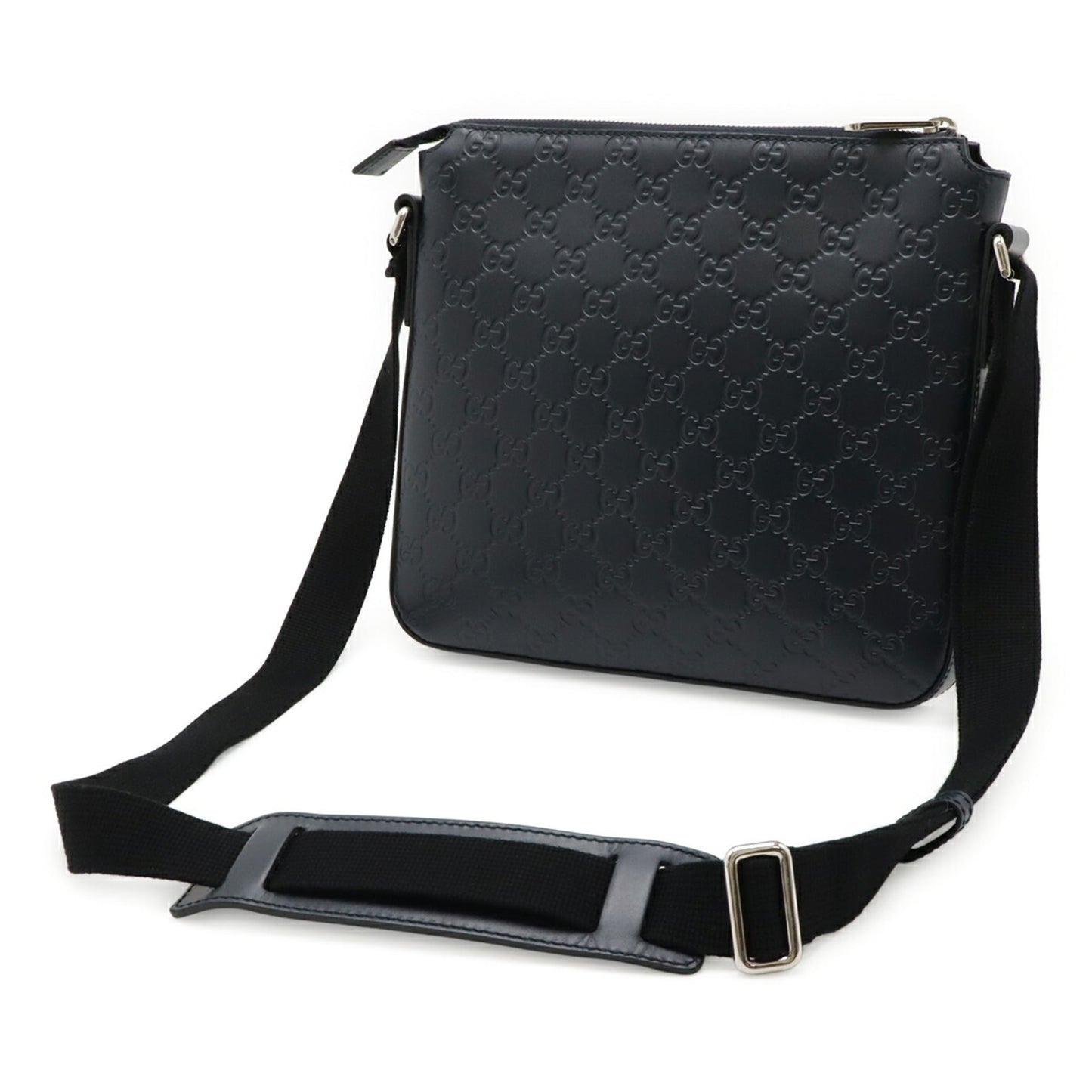 Gucci Guccissima Black Gg Leather Shoulder Bag ( )