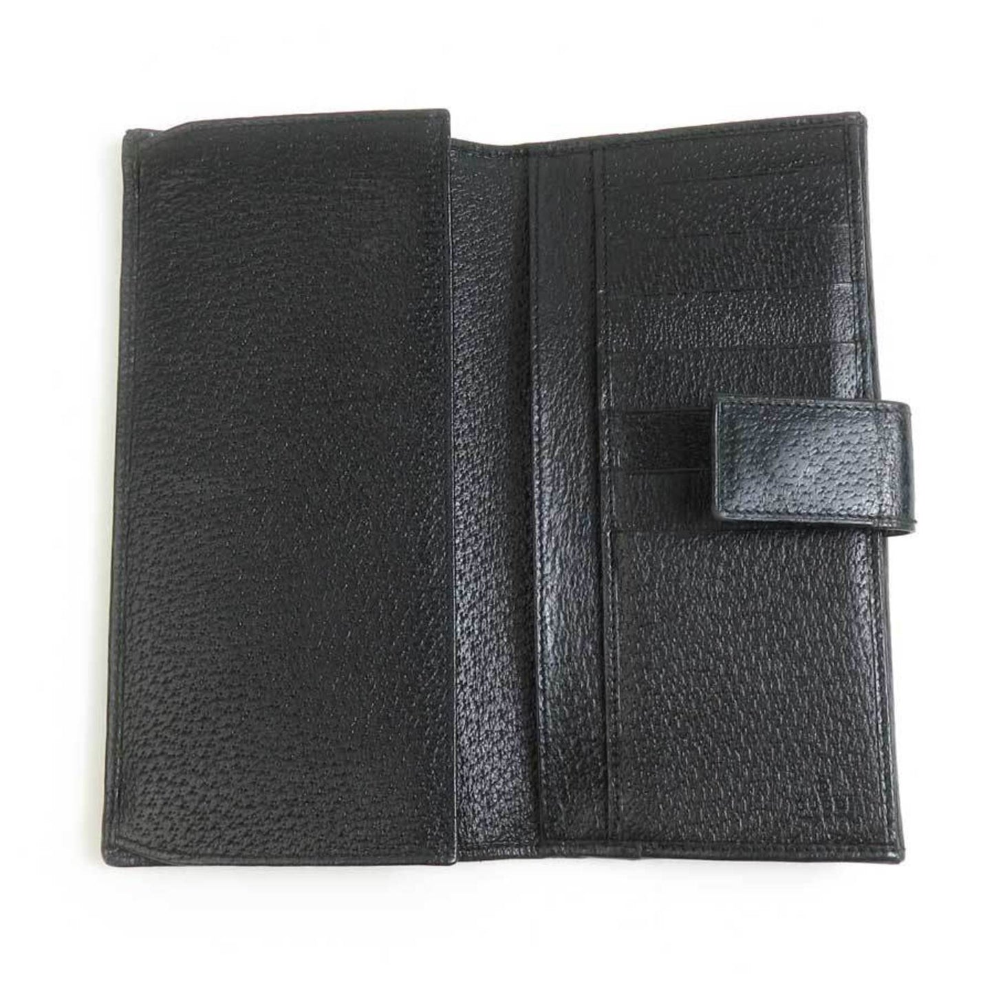 Gucci Black Leather Long Wallet (Bi-Fold) ( )