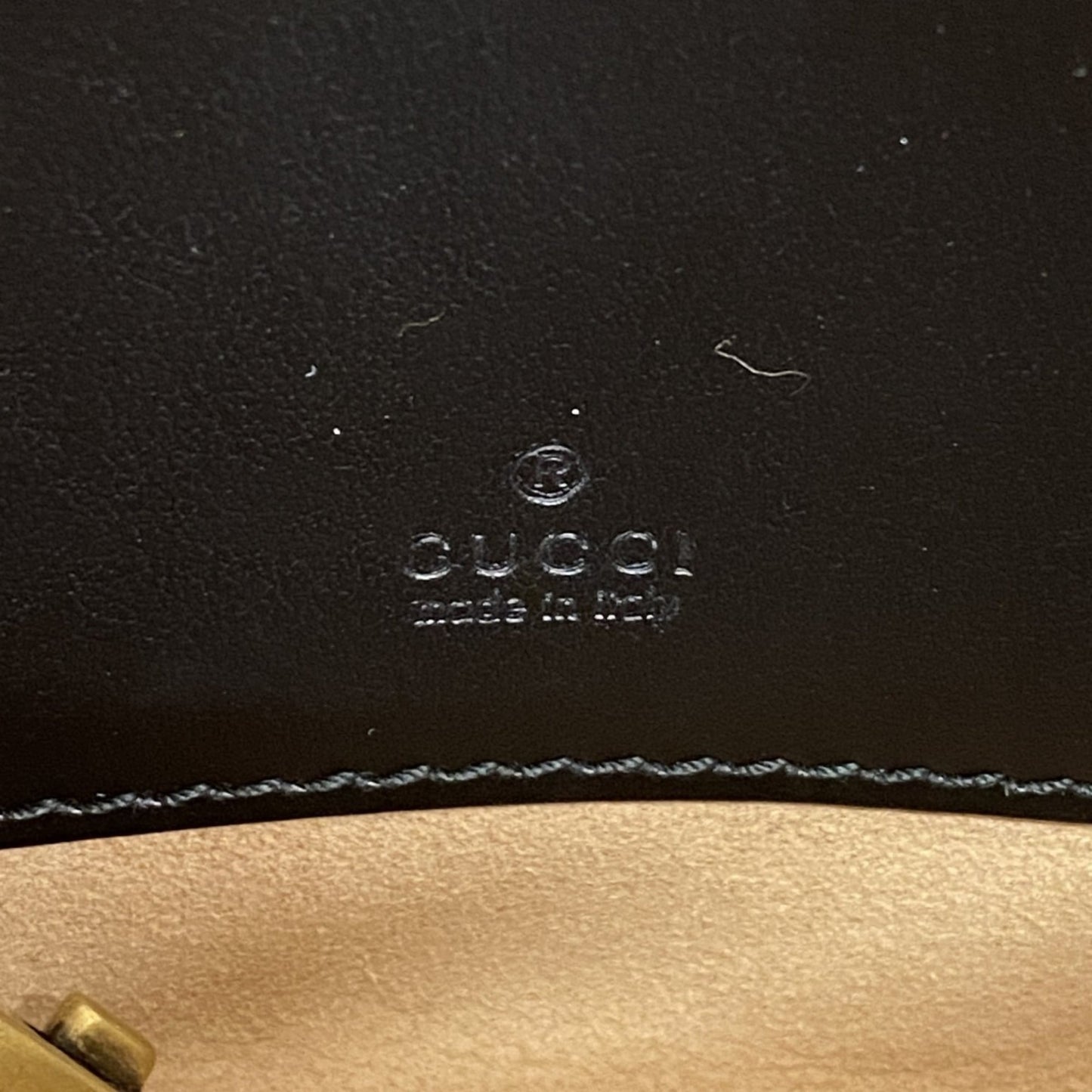Gucci Black Leather Shoulder Bag ( )