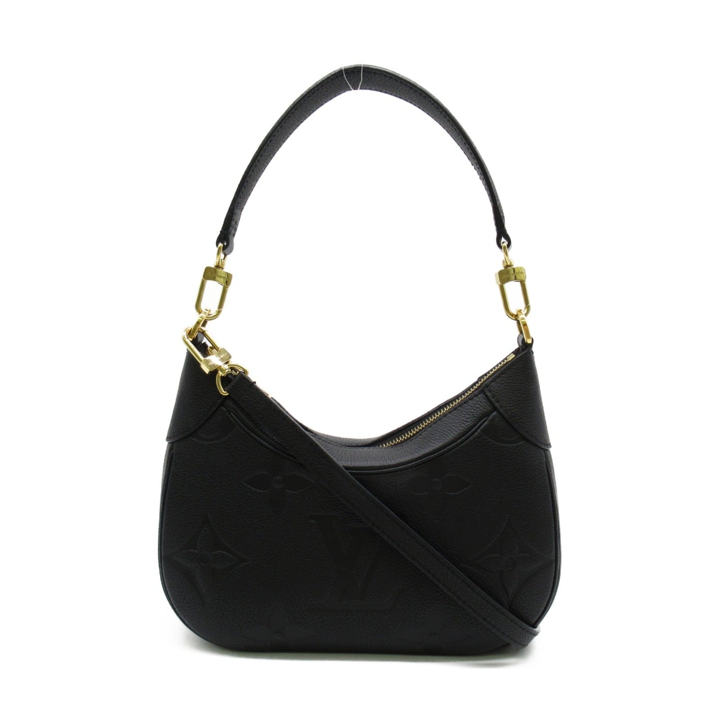 LOUIS VUITTON Bagatelle NM Shoulder Bag Black Black Monogram empreinte PVC coated canvas