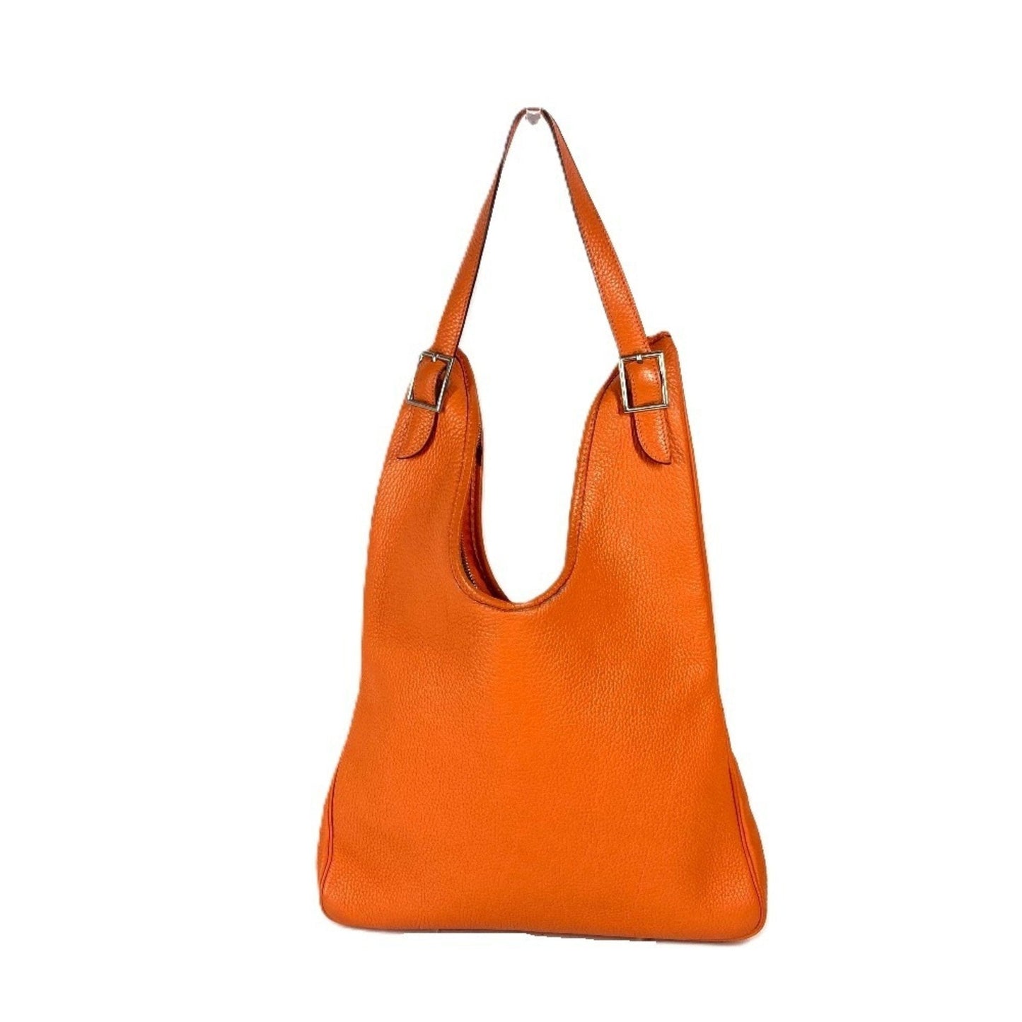 Hermes Orange Taurillon Clemence Leather Shoulder Bag ( )