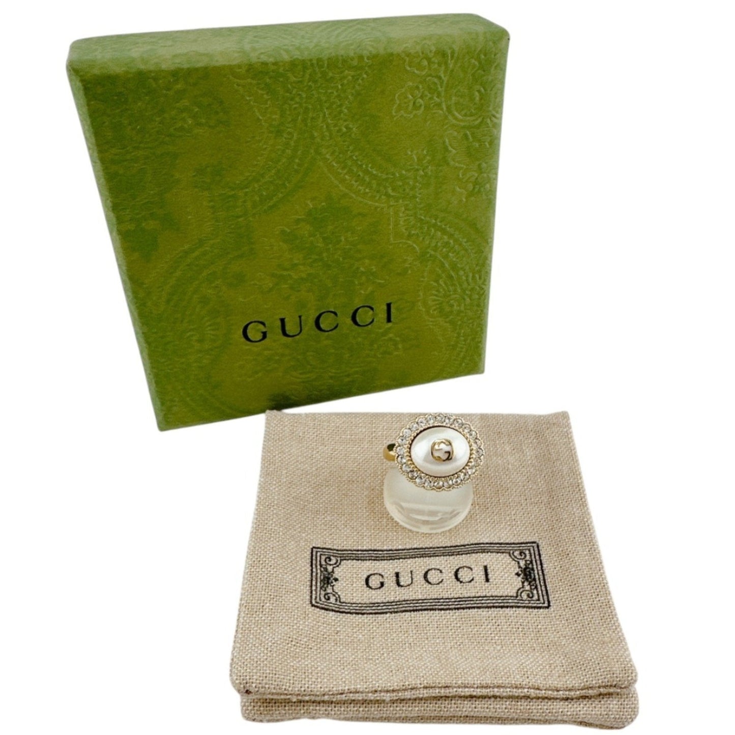 Gucci Gold Metal Band Ring ( )