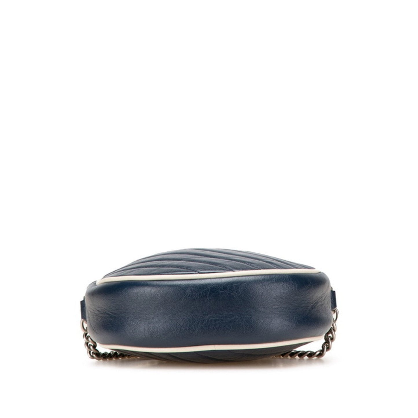 Gucci Navy Leather Shoulder Bag ( )