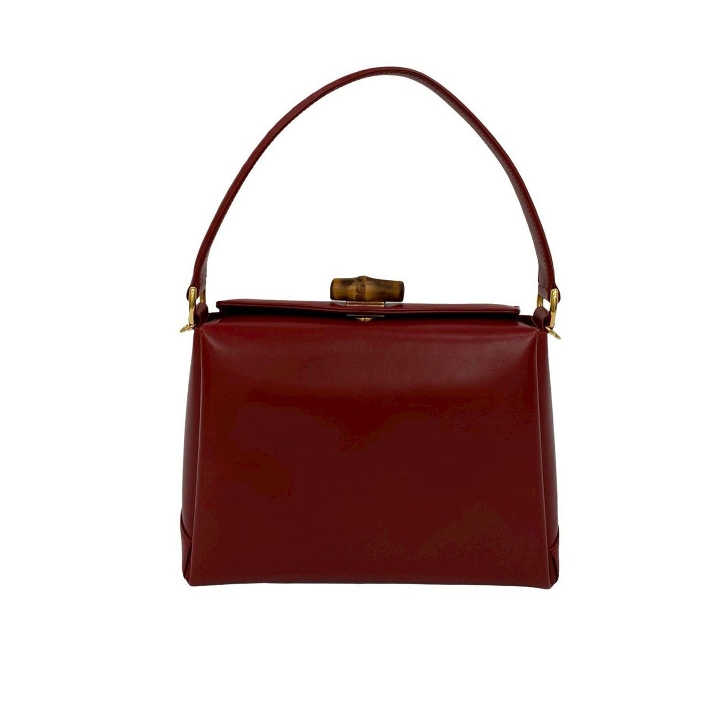 Gucci Red Color Leather Handbag Shoulder Bag ( )