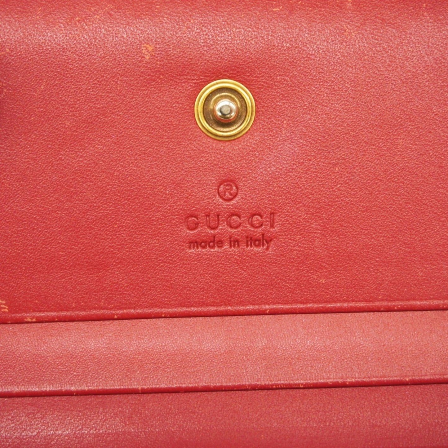 Gucci Brown Red Color Pvc Wallet (Bi-Fold) ( )