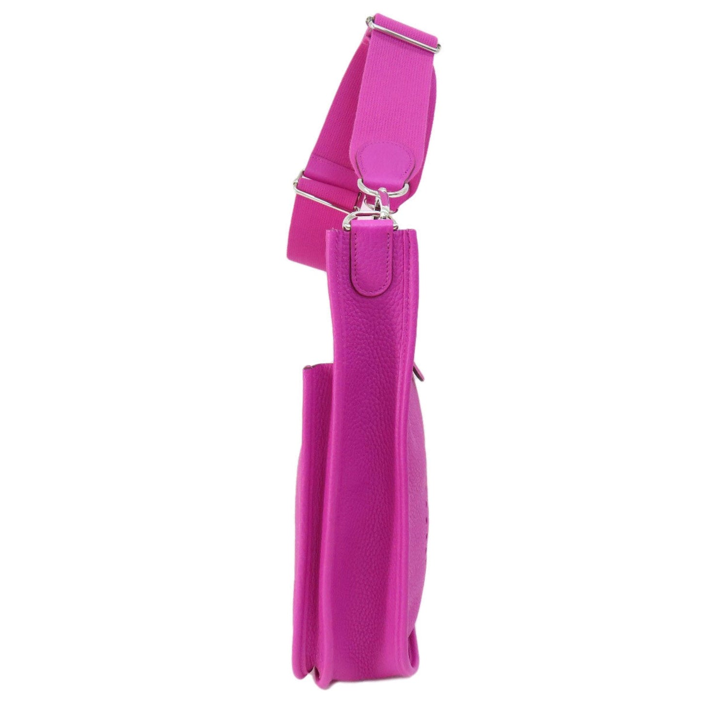 Hermes Purple Taurillon Clemence Leather Shoulder Bag ( )