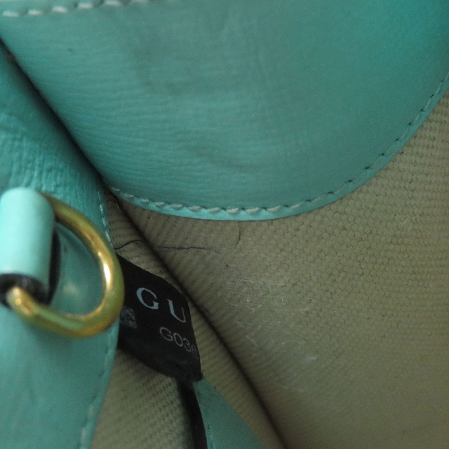 Gucci Brown Light Blue Pvc Handbag ( )