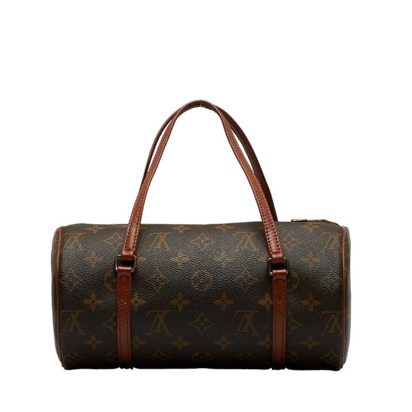 LOUIS VUITTON Monogram Papillon Handbag M51366 Brown PVC Leather Women's