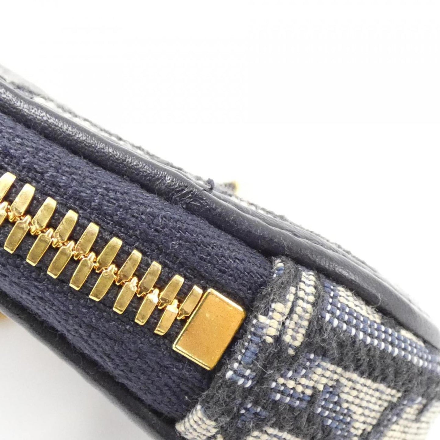 Christian Dior Blue Canvas Pouch Shoulder Bag ()