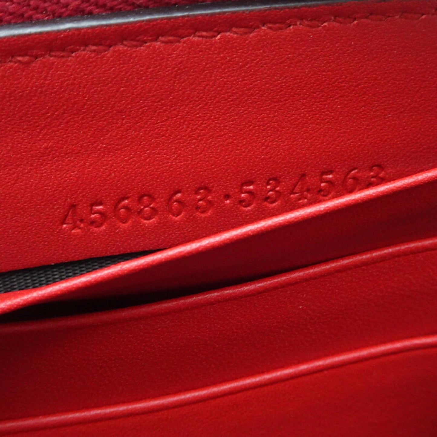 Gucci Beige Green Khaki Red Color Gg Supreme Long Bill Wallet (Bi-Fold) ( )