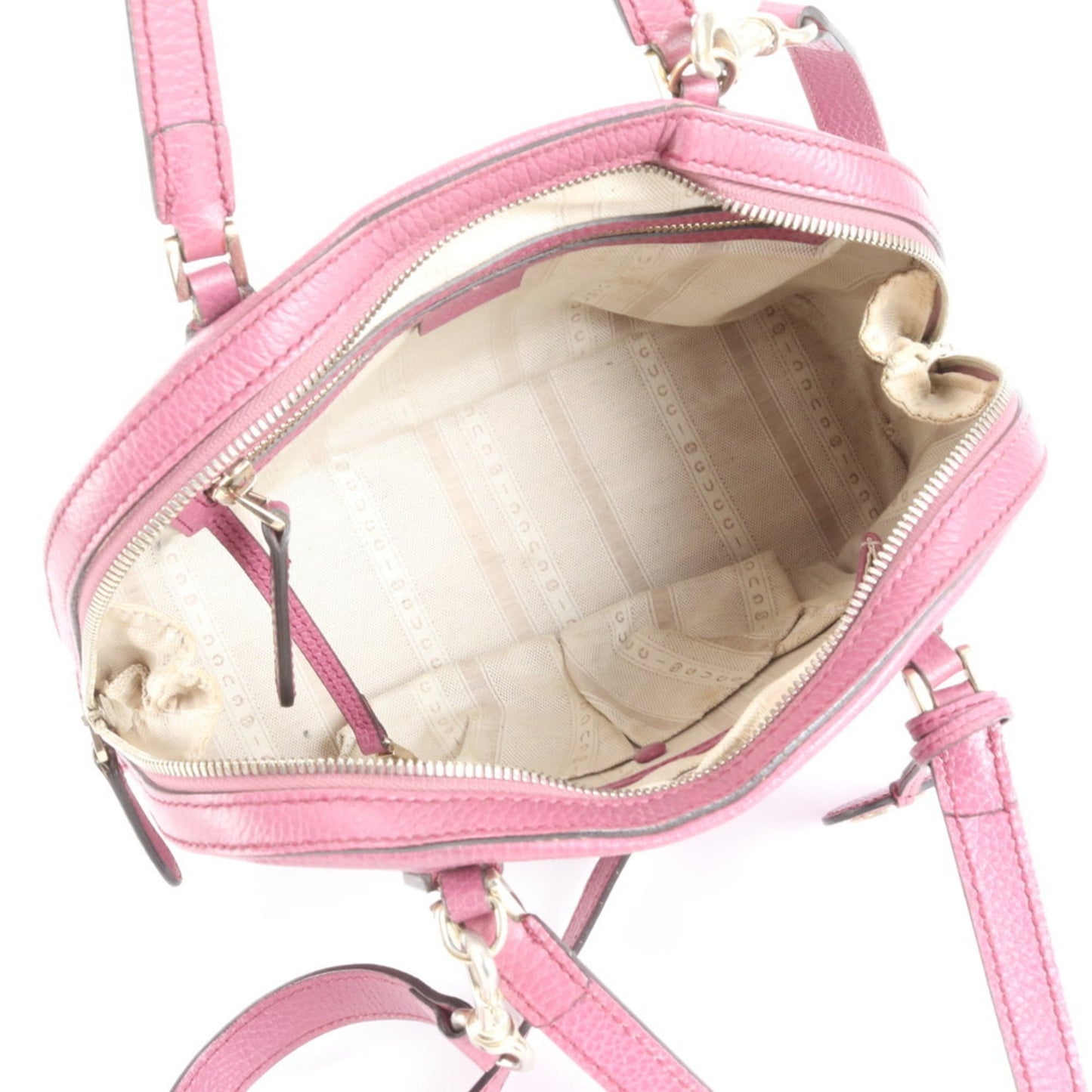 Gucci Pink Leather Shoulder Bag ( )