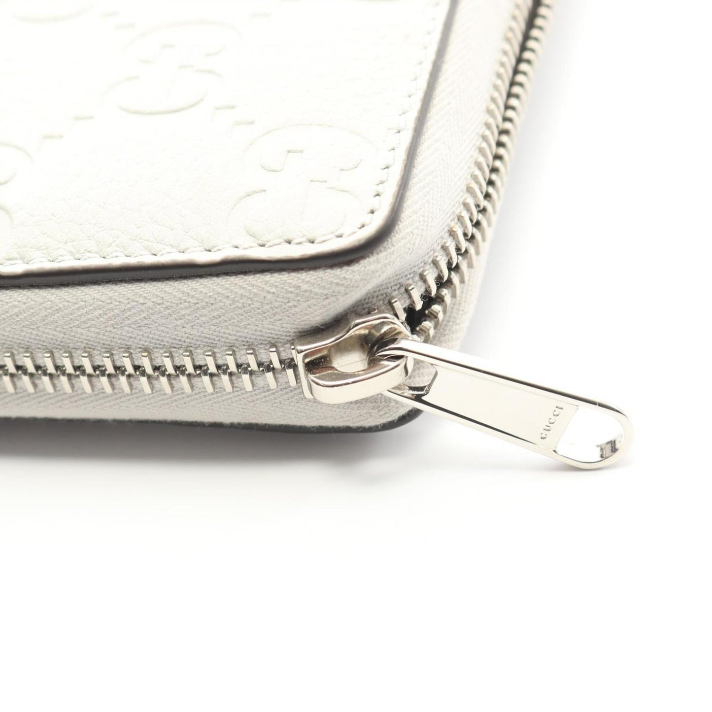 Gucci Gray Leather Long Wallet (Bi-Fold) ( )