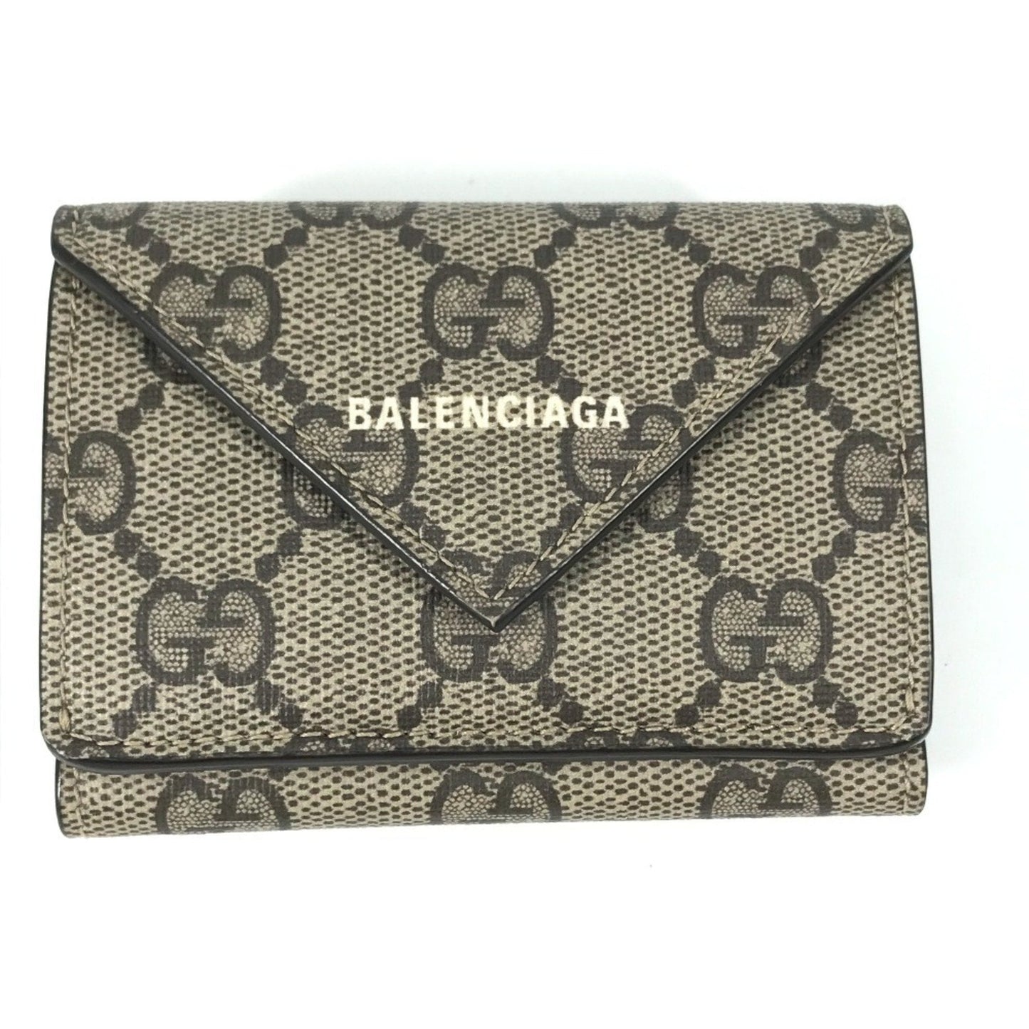 Gucci Beige White Gg Supreme Wallet (Tri-Fold) ( )