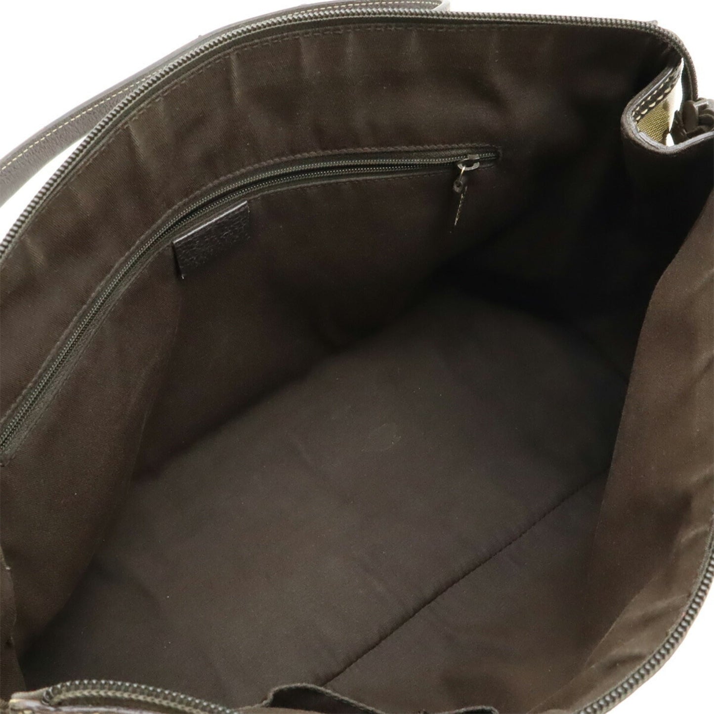 Gucci Beige Dark Brown Khaki Multi-Color Gg Crystal Leather Handbag Tote Bag ( )